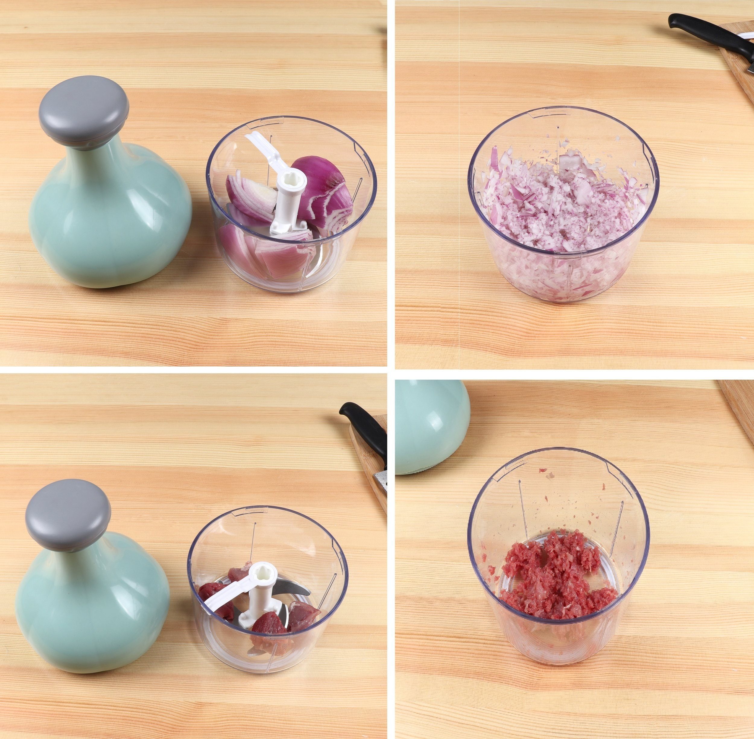 Cheffinger Gemüsehacker Multischneider Zerkleinerer Gemüseschneider Zwiebelschneider