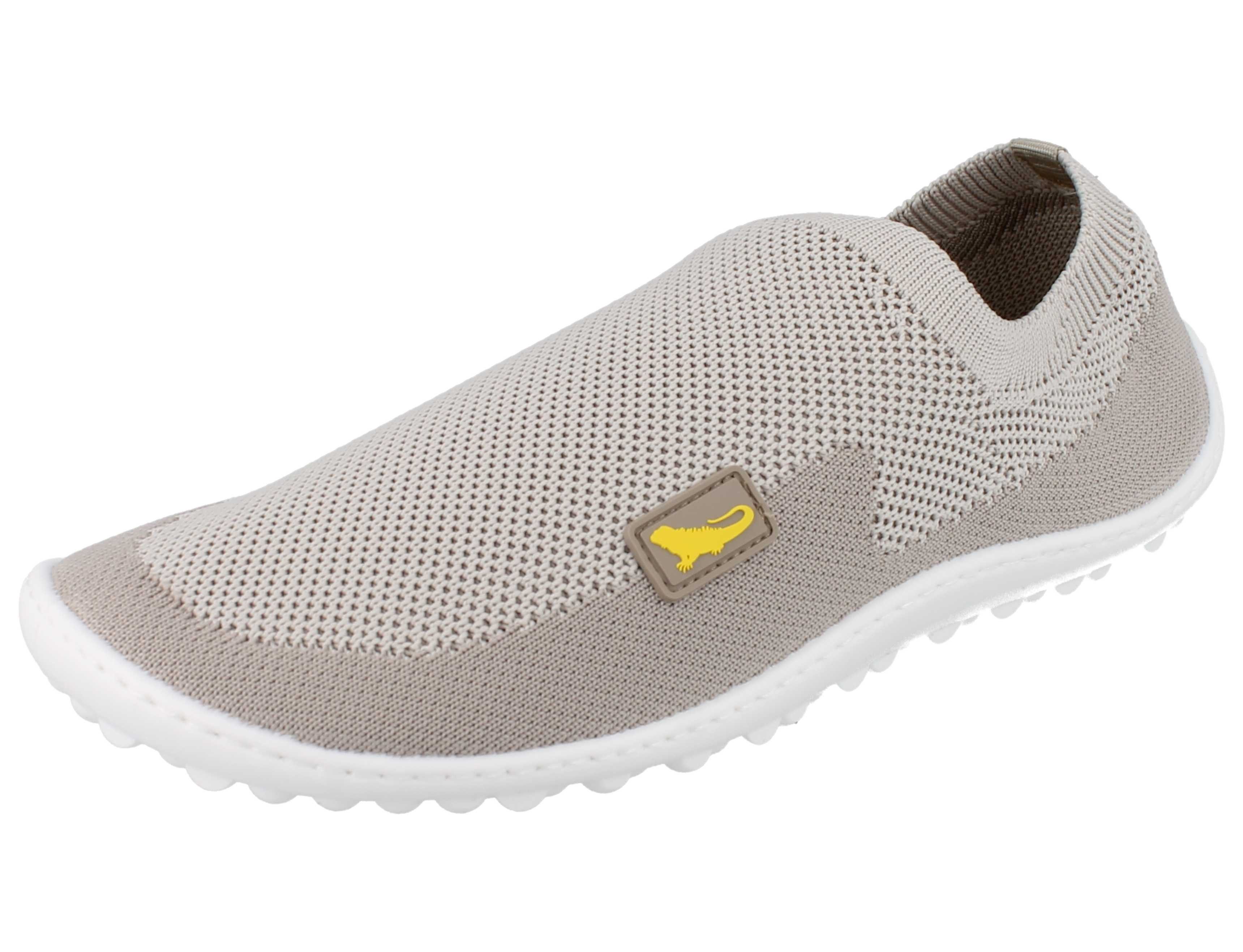 Leguano LEGUANO Score Damen Barfußschuhe Slipper beige Textil - Größe: 37 Barfußschuh