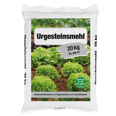 Beckmann IM GARTEN Gartendünger Urgesteinsmehl 20 kg Sack Bodenhilfsstoff Bodenverbesserer