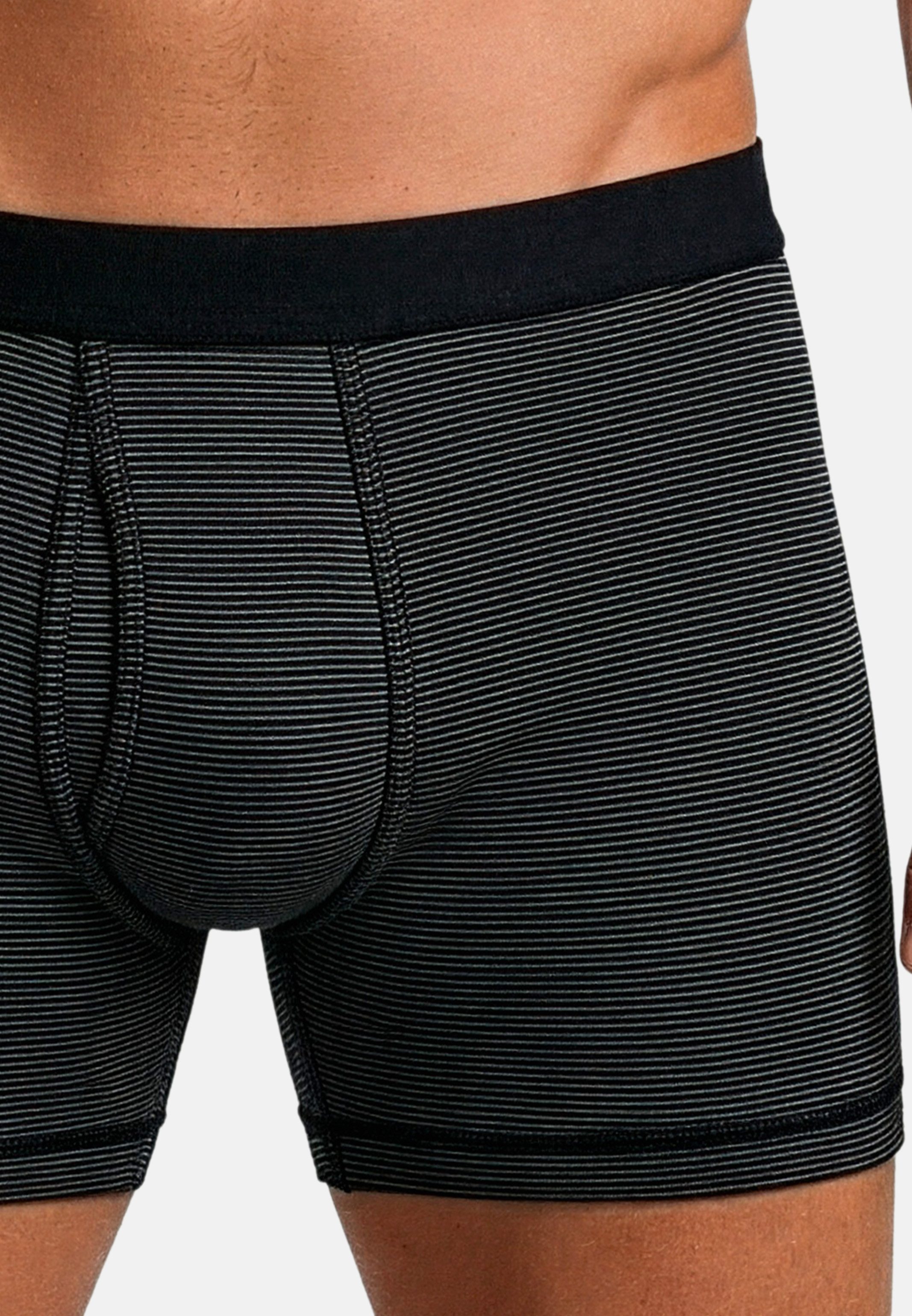 ESGE - Die Wäsche-Macher Retro Boxer 5er Pack - Feinripp Ringel (Spar-Set, 5-St) Retro Short / Pant - Baumwolle - mit Eingriff – Bild 4 von 5