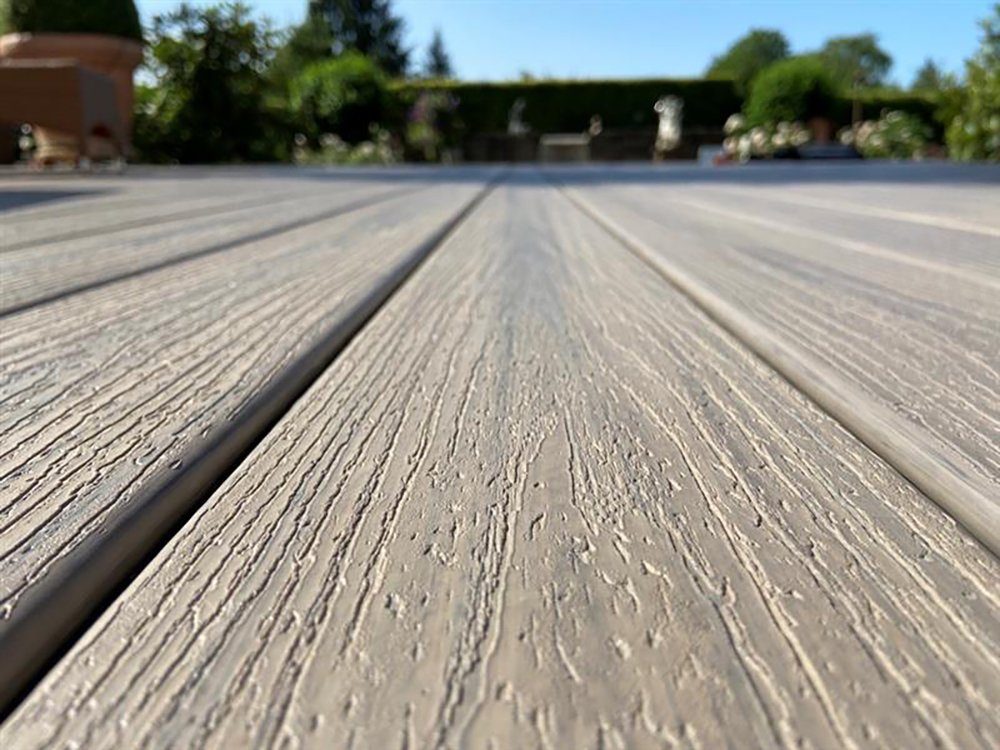 Trex Terrassendielen Enhance Naturals WPC Balkondiele Holzoptik, BxL: je 14,5x366 cm, 25,00 mm Stärke, (Stück, 1 Stück 3,66 m oder 1 Stück 4,88 m), Dielen frei von streichen oder ölen