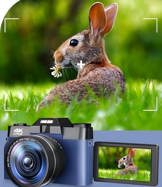 HIYORI Retro Digitale SLR-Kamera - 4K Ultra HD, 48MP Kompaktkamera (WLAN-fähig, Leichtgewicht für Einsteiger und Reisen)