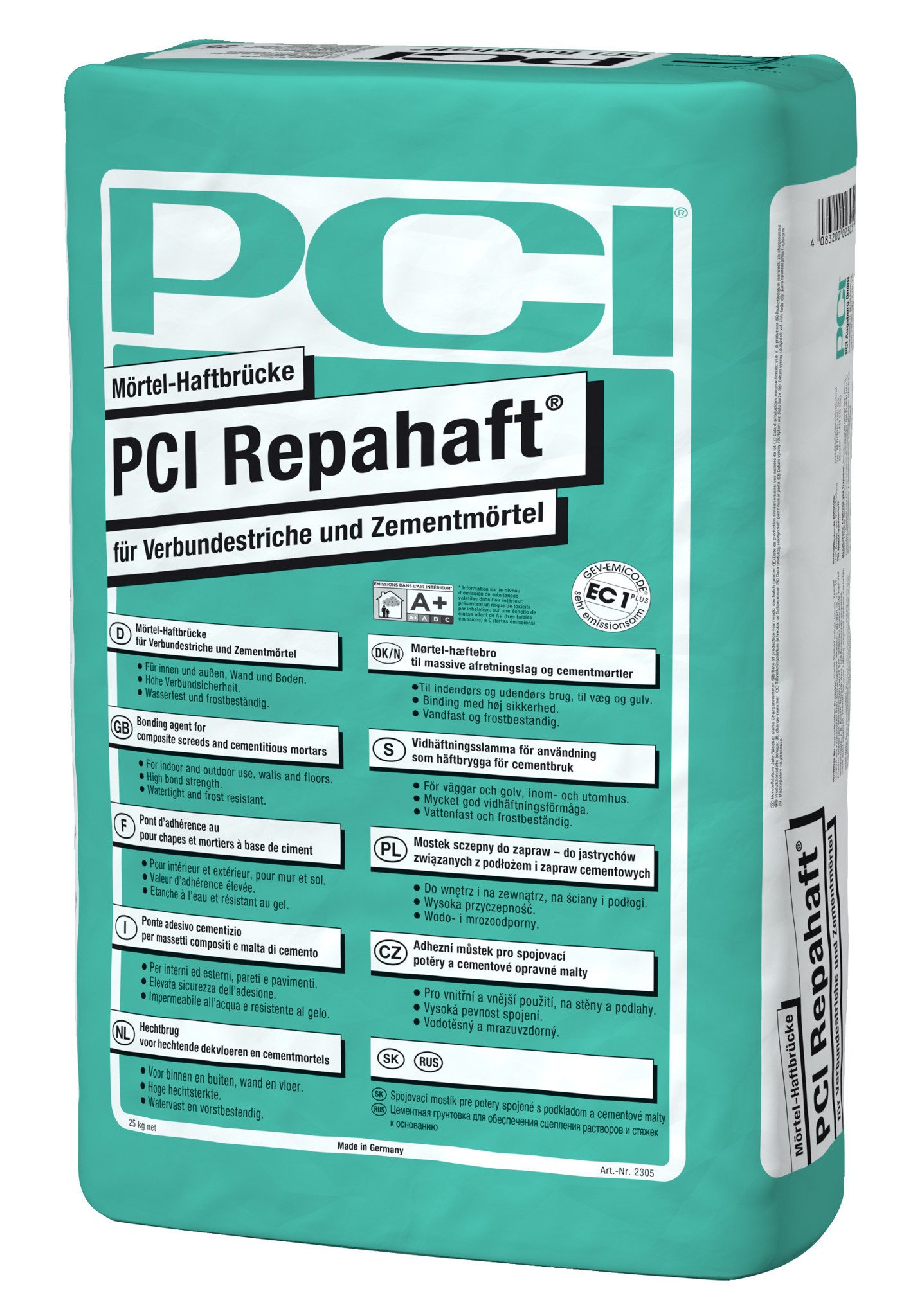 PCI Haftgrund PCI Repahaft® Mörtel-Haftbrücke dunkelgrau 25 kg