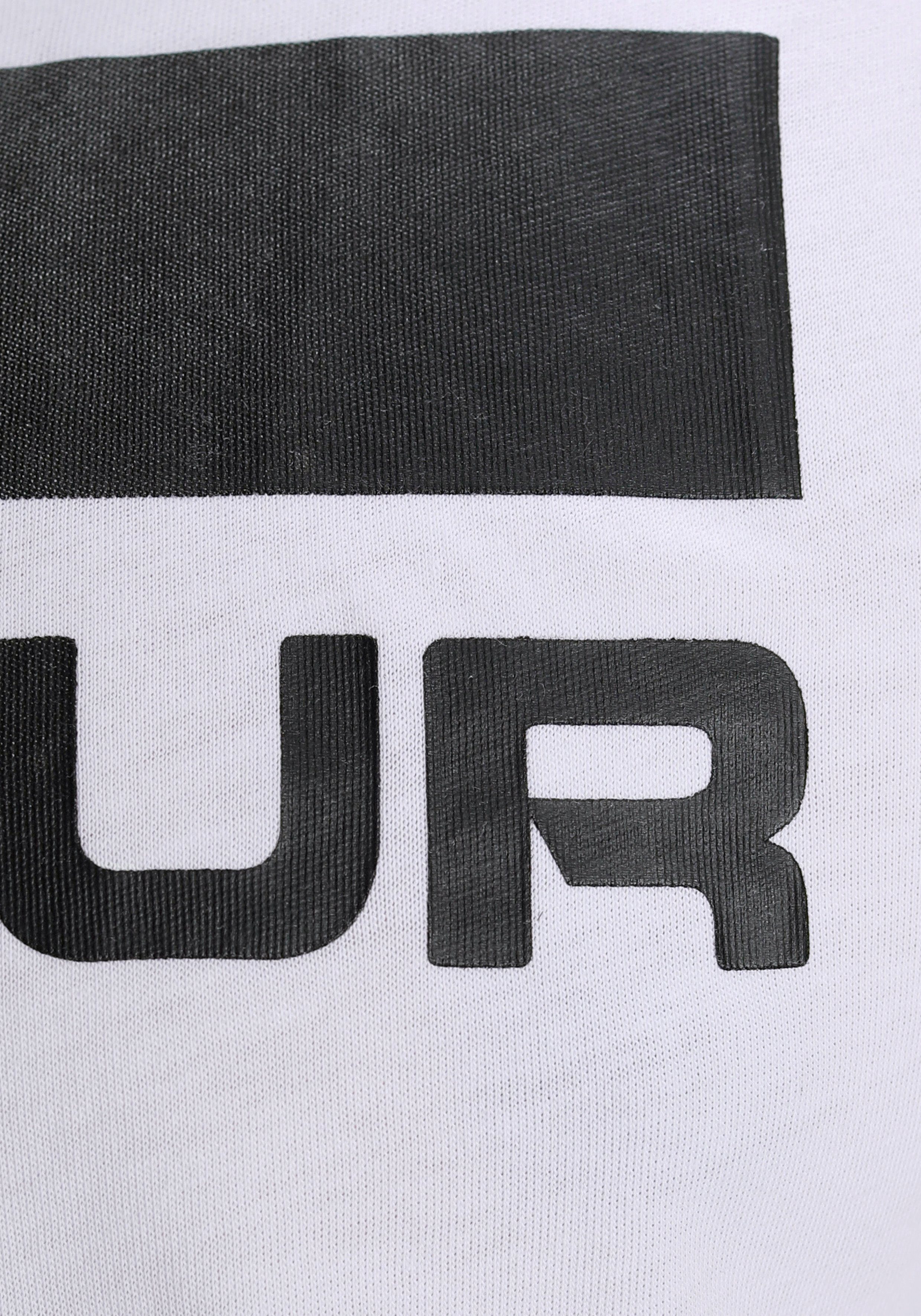 Under Armour® T-Shirt UA ISSUE SS TEAM WORDMARK WHITE-BLACK