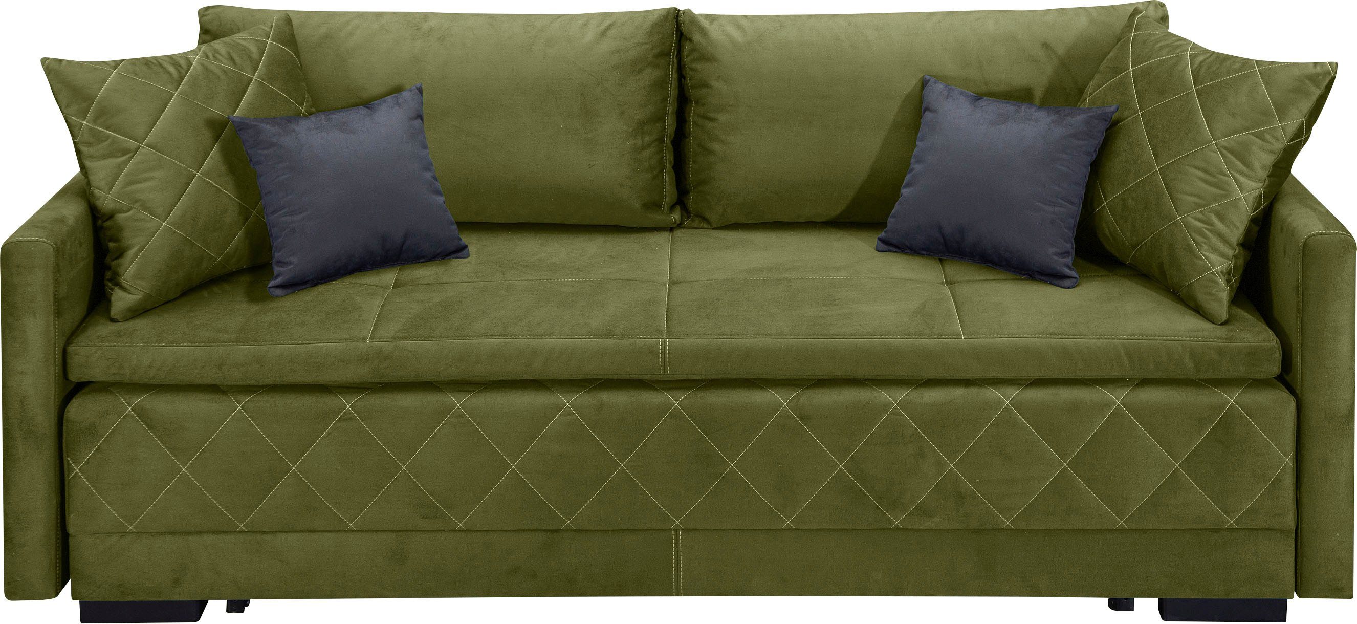 INOSIGN Schlafsofa Potsdam, mit Boxspringaufbau, Bettfunktion günstig online kaufen
