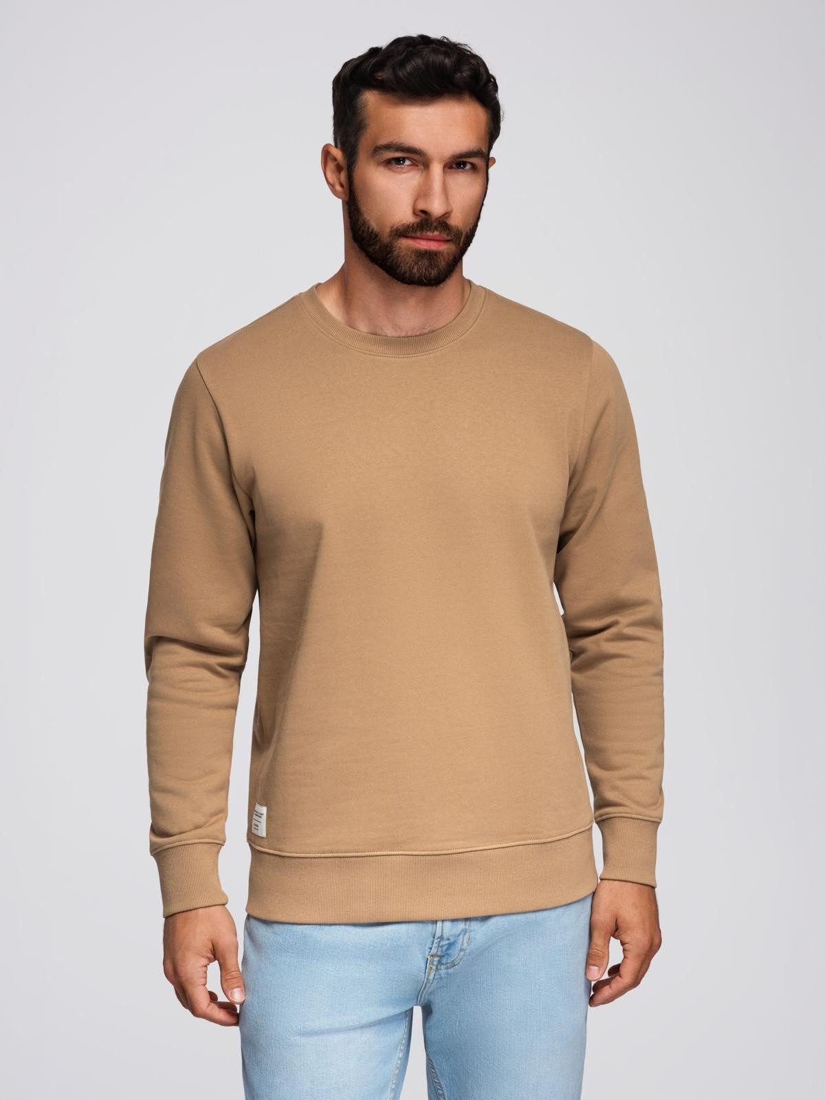 OMBRE Sweatshirt Herren BasicSweatshirt mit Rundhalsausschnitt