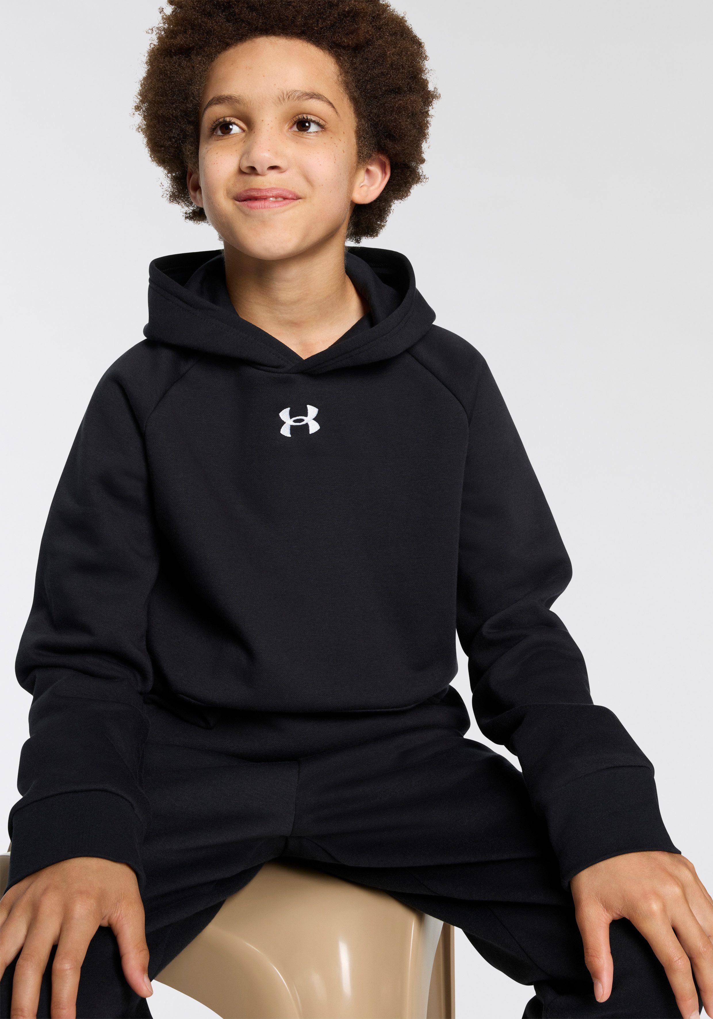 Under Armour® Kapuzensweatshirt Rival Für Kinder - Material innen weich angeraut