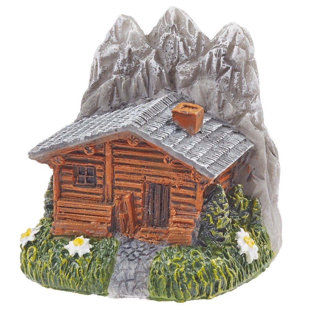 HobbyFun Dekofigur Berghütte, ca. 4cm, Polyresinfigur