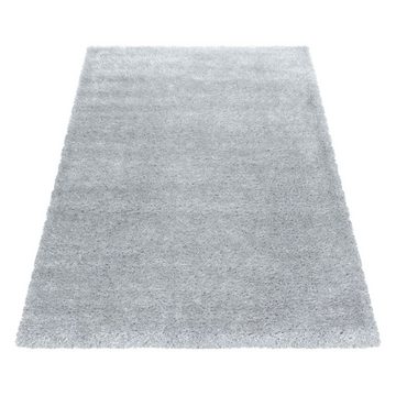 Teppich Hochflor Teppich Baquoa Silberfarbe, Teppich Boss, Läufer, Höhe: 50 mm