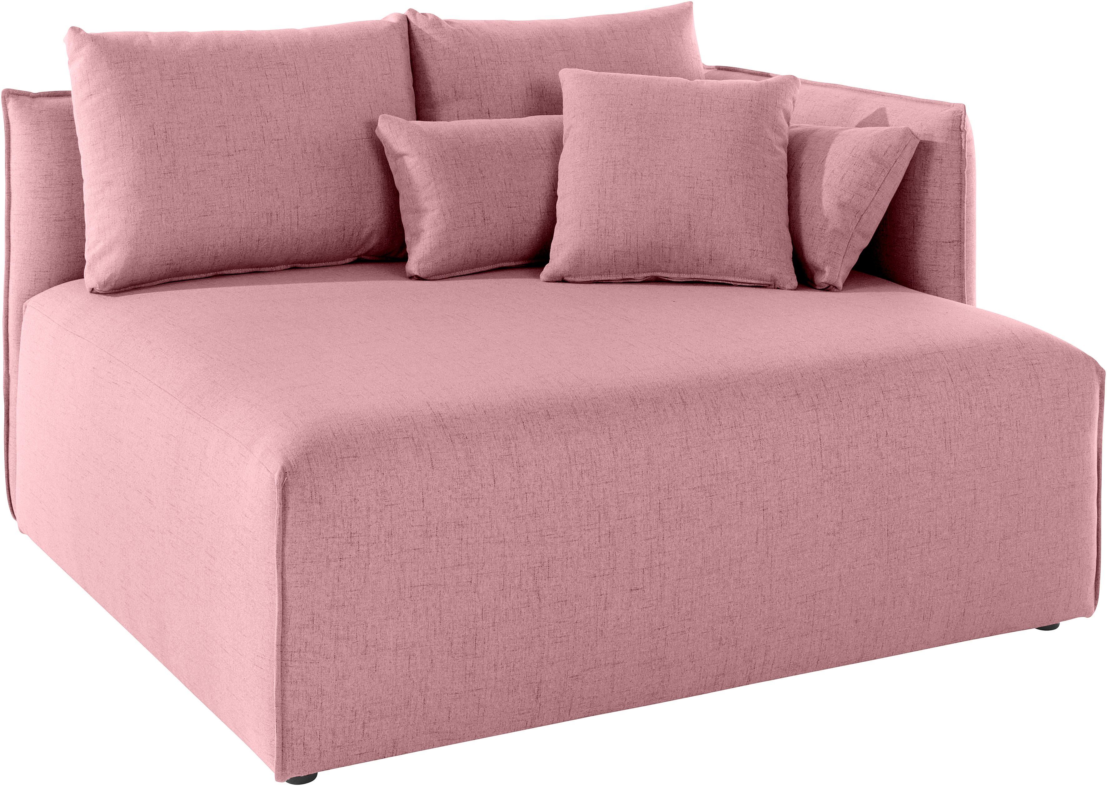 OTTO home Ottomane Nöre, kurzes Lounge-Modul - zum Zusammenstellen, Breite 138 cm, Tiefe 128 cm