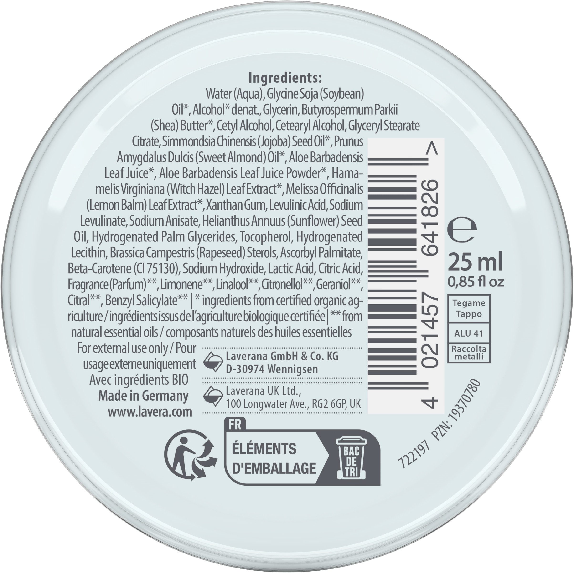 lavera Körperlotion Reisegröße basis sensitive Creme