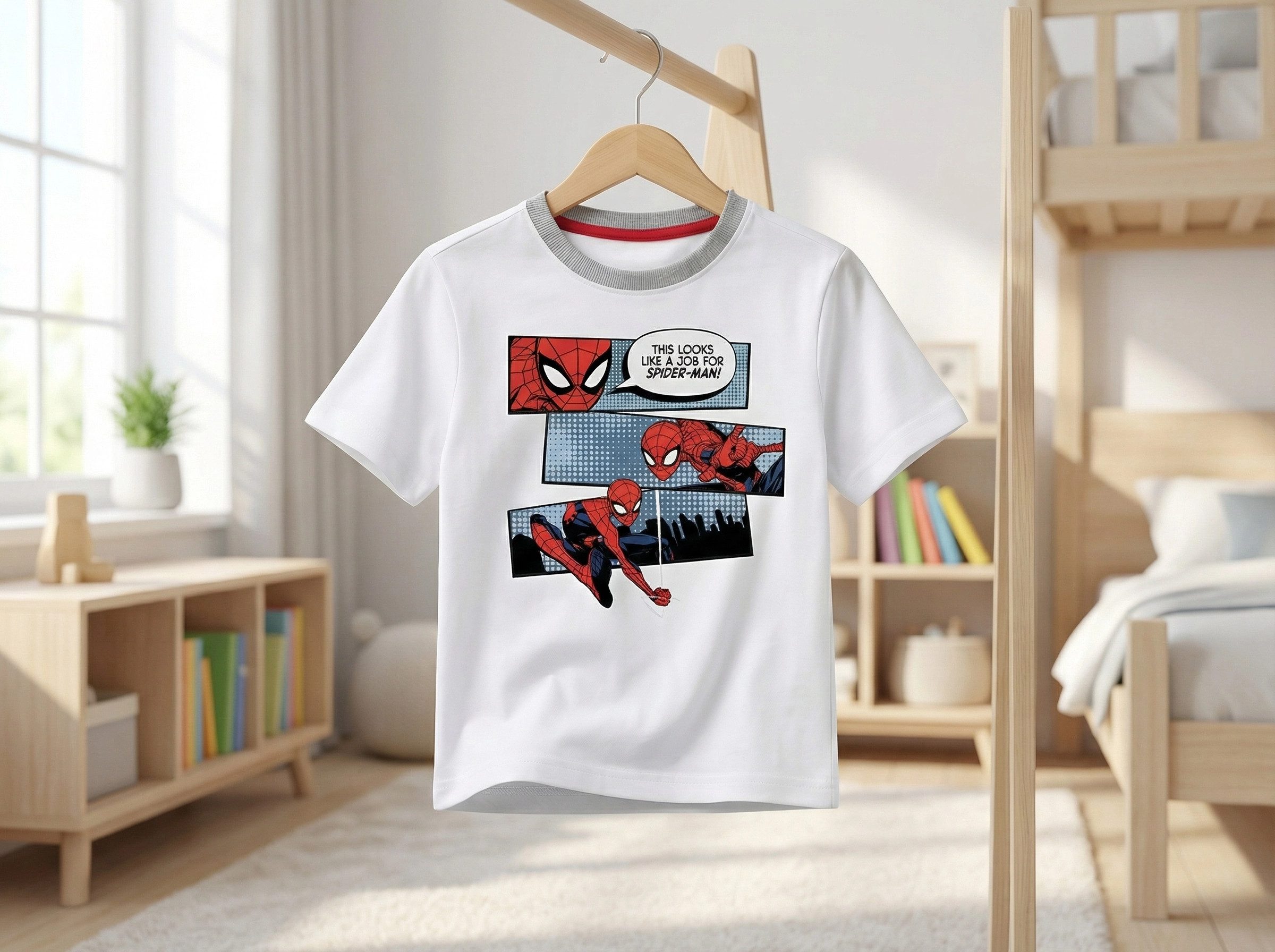 MARVEL Print-Shirt Marvel Spiderman Kinder Jungen T-Shirt Kurzarm Shirt 100% Baumwolle, Gr. 98 bis 128 – Bild 3 von 3