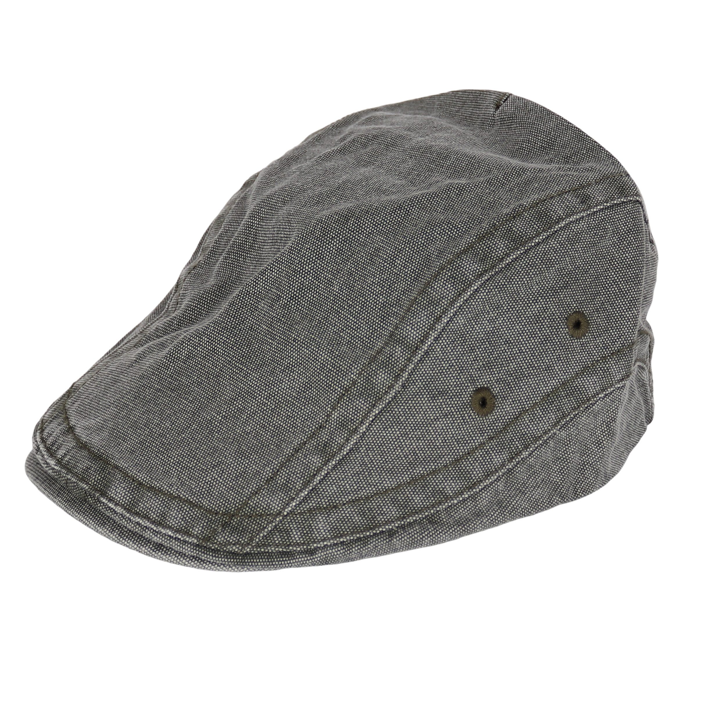 MIRROSI Schiebermütze mit Shirm, Stoff mit Textur, aus 100% Baumwolle (Outdoor Cap, Flatcap, Feldmütze, Gatsby Cap, Herrenmütze) Atmungsaktiv, Einheitsgröße, Unisex, Damen Herren