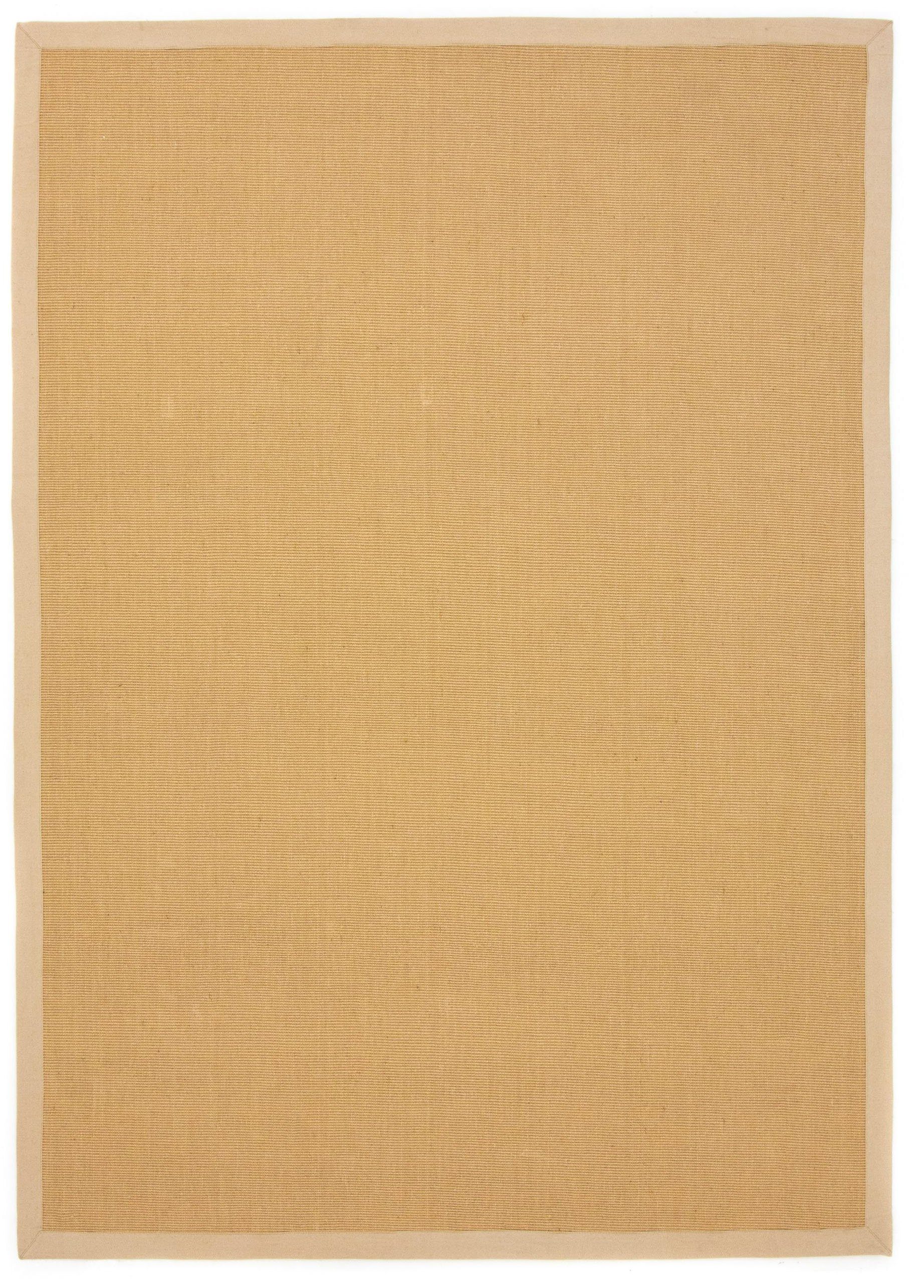 Sisalteppich Sisal, carpetfine, rechteckig, Höhe: 5 mm, mit farbiger Bordüre, Anti Rutsch Rückseite