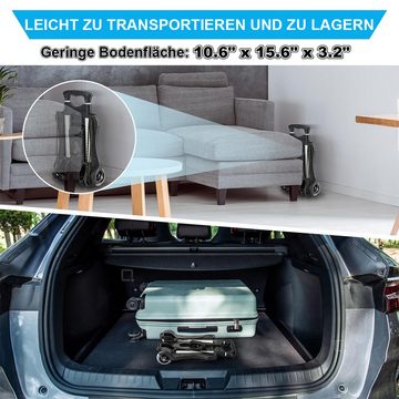 DOPWii Transportkarren Handkarre Transportkarre Handwagen, mit 2 Gummizugseil, klappbar bis 35kg Tragfähigkeit