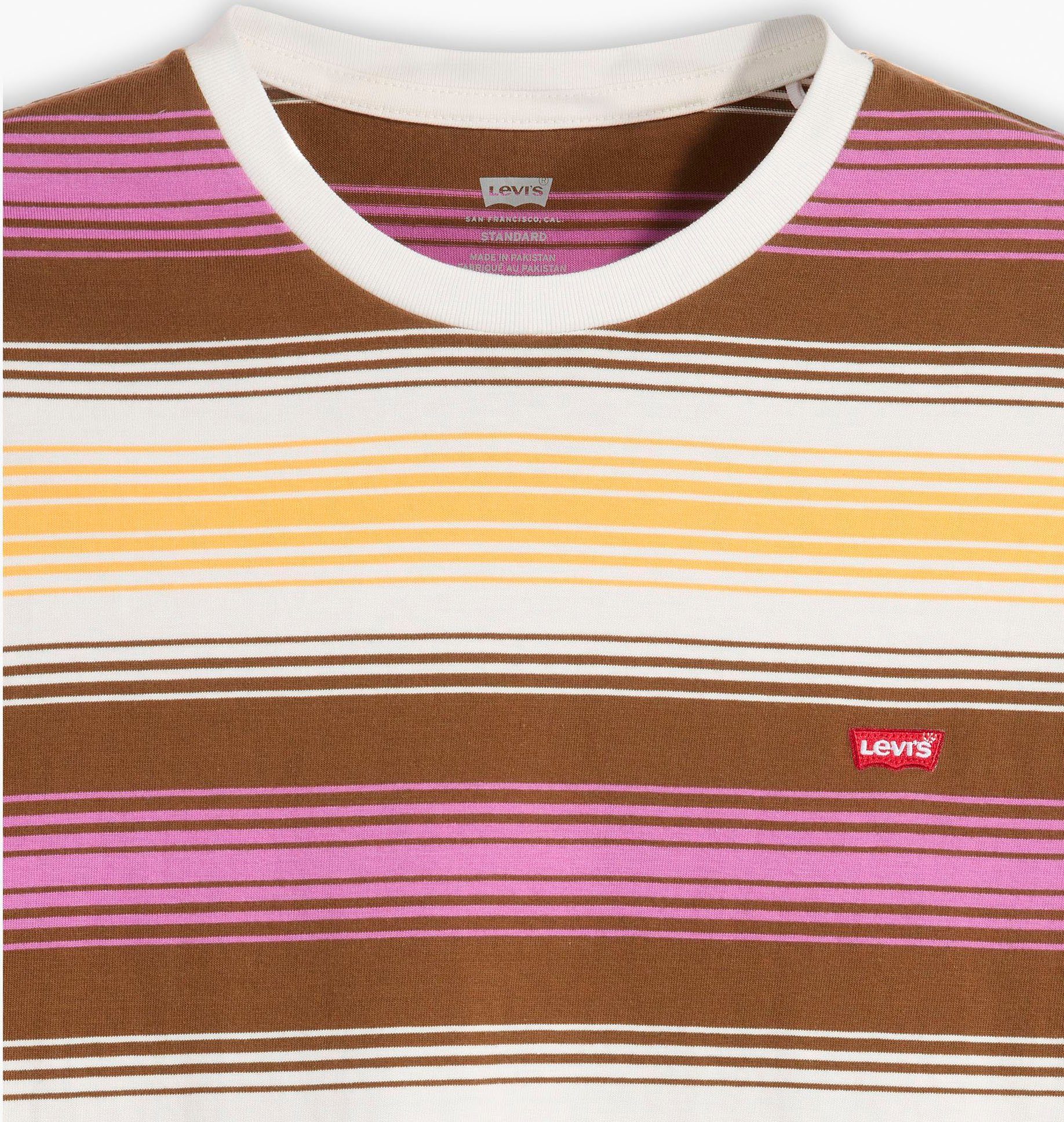 Levi's® Kurzarmshirt ORIGINAL HM TEE stripe fizzy mit dezenten Levi's® Logo einem