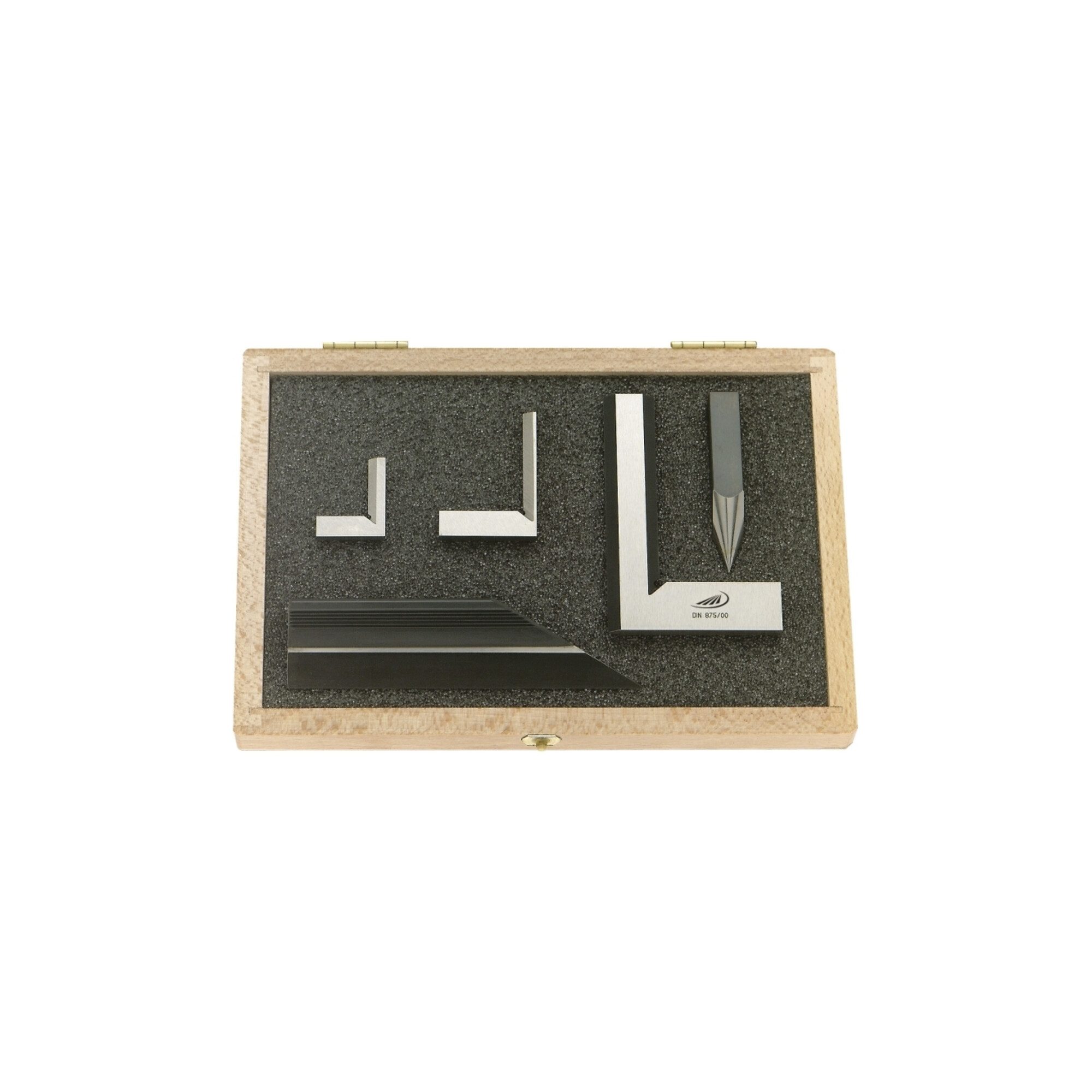 HELIOS PREISSER Winkelmesser Helios Preisser Präzisions-Messzeug-Satz 5-teilig rostfrei