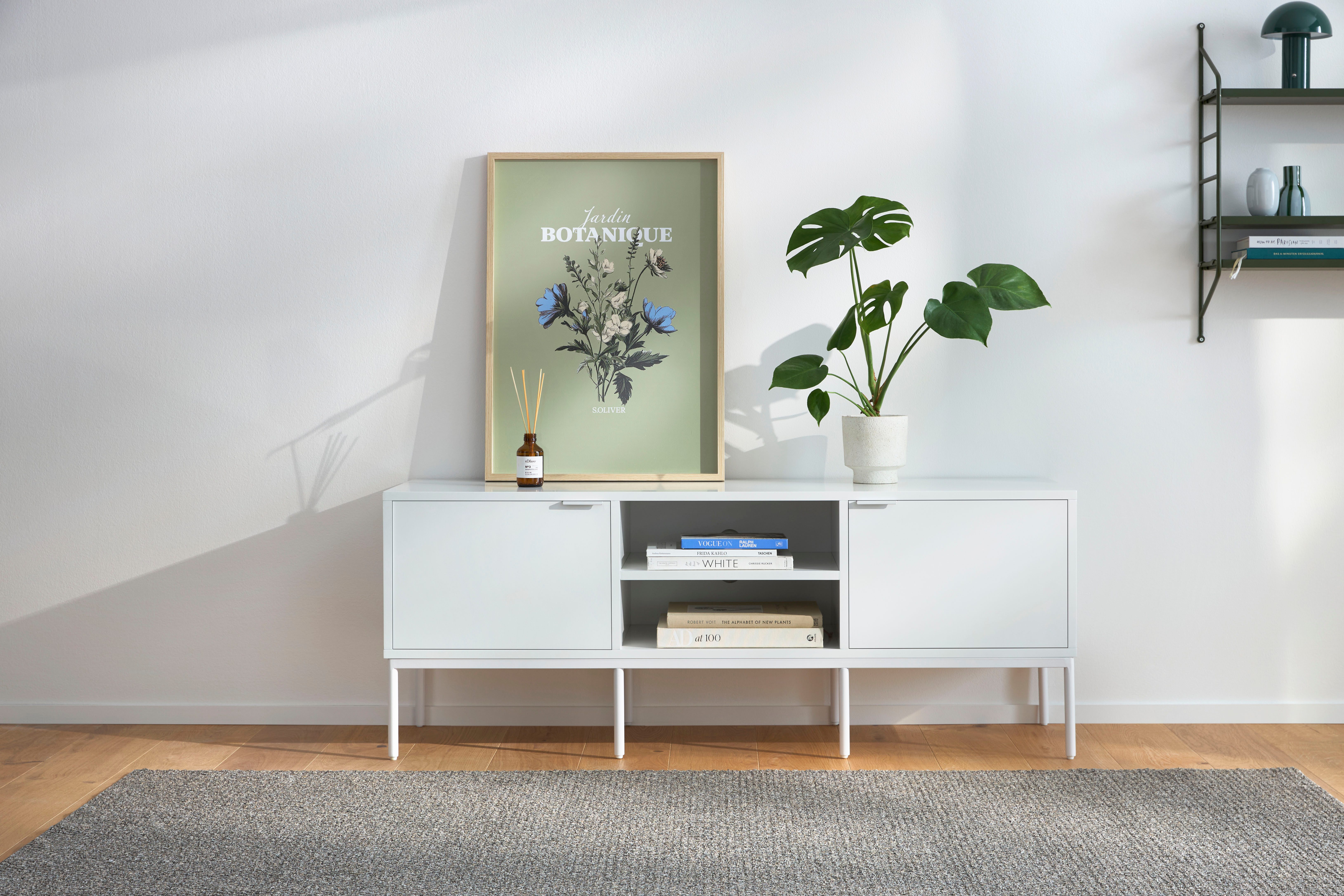 s.Oliver TV-Schrank Kallby (1-St) lackiertes MDF, Kabelmanagement, Soft-Close Funktion, Breite 140 cm