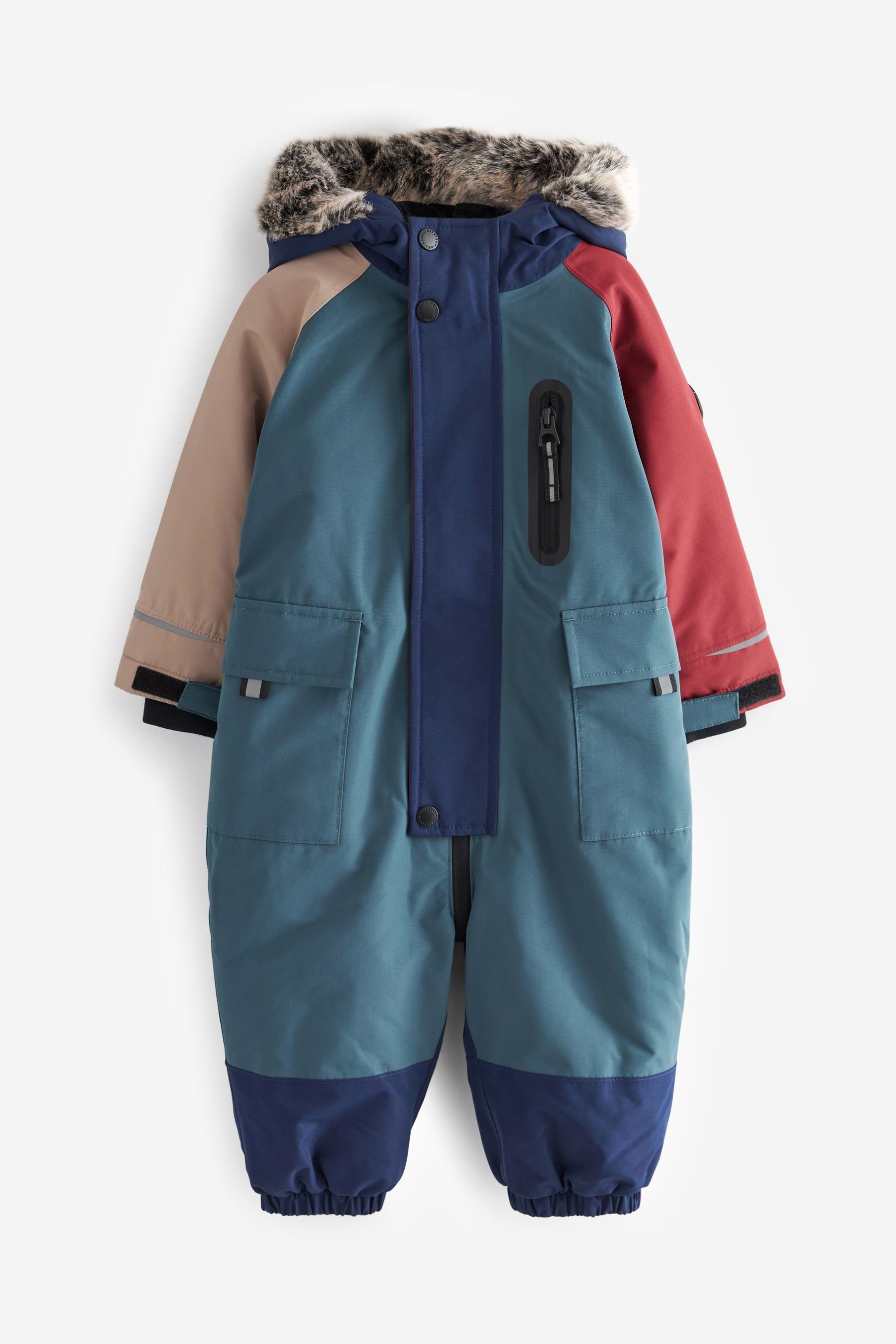 Next Schneeoverall Wasserdichter Schneeanzug (1-tlg) Blue Colourblock