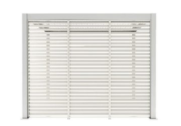 Weide Pavillonseitenteil Weide Seitenwandpaneele 1,13 M für Alu-Pavillon weiss, aus Aluminium