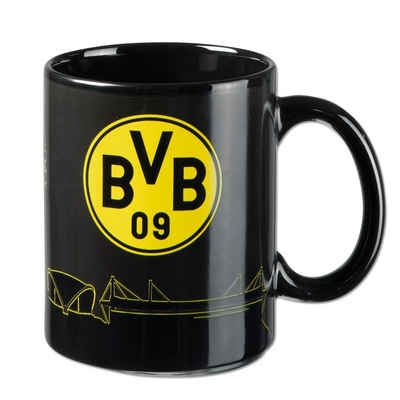 Borussia Dortmund Tasse ZAUBERTASSE SKYLINE, Keramik