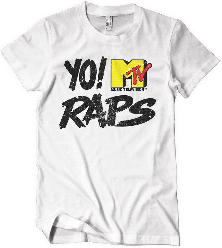YO! RAPS MTV T-Shirt Distressed Logo günstig online kaufen