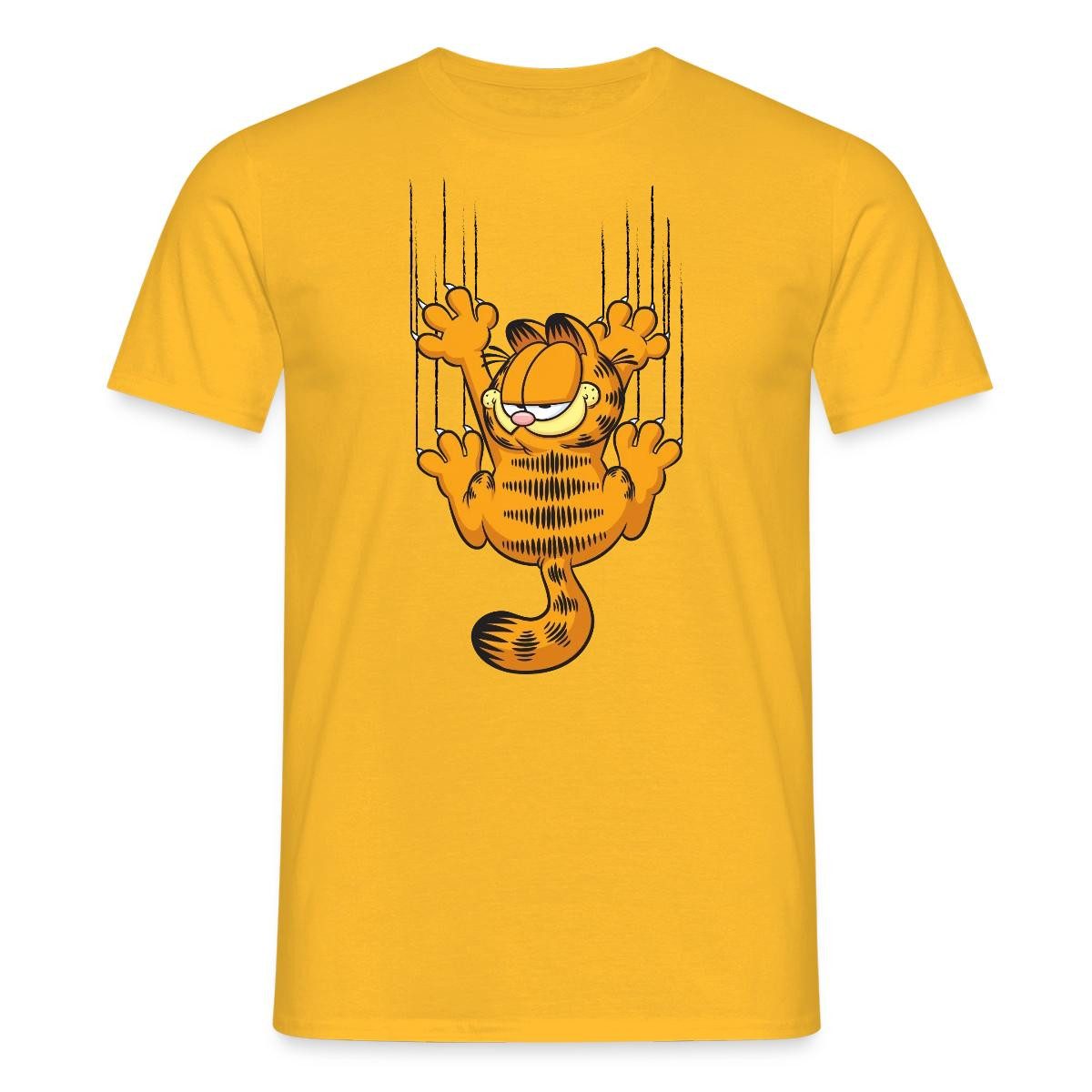 T-Shirt Garfield Kratzer Männer T-Shirt