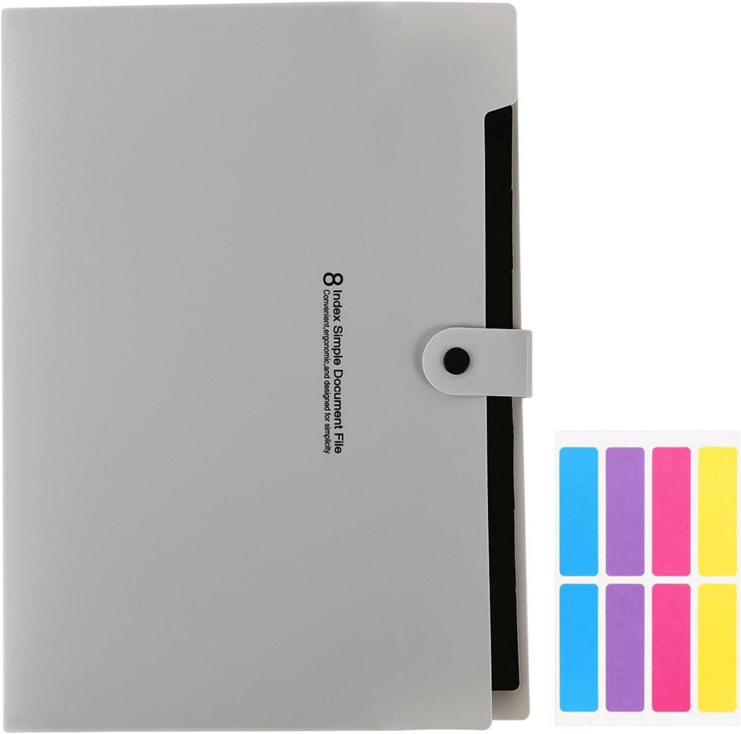 Fächermappe Dokumentenmappe A4 Fächermappe Ordnersystem Aktenordner 8 Taschen