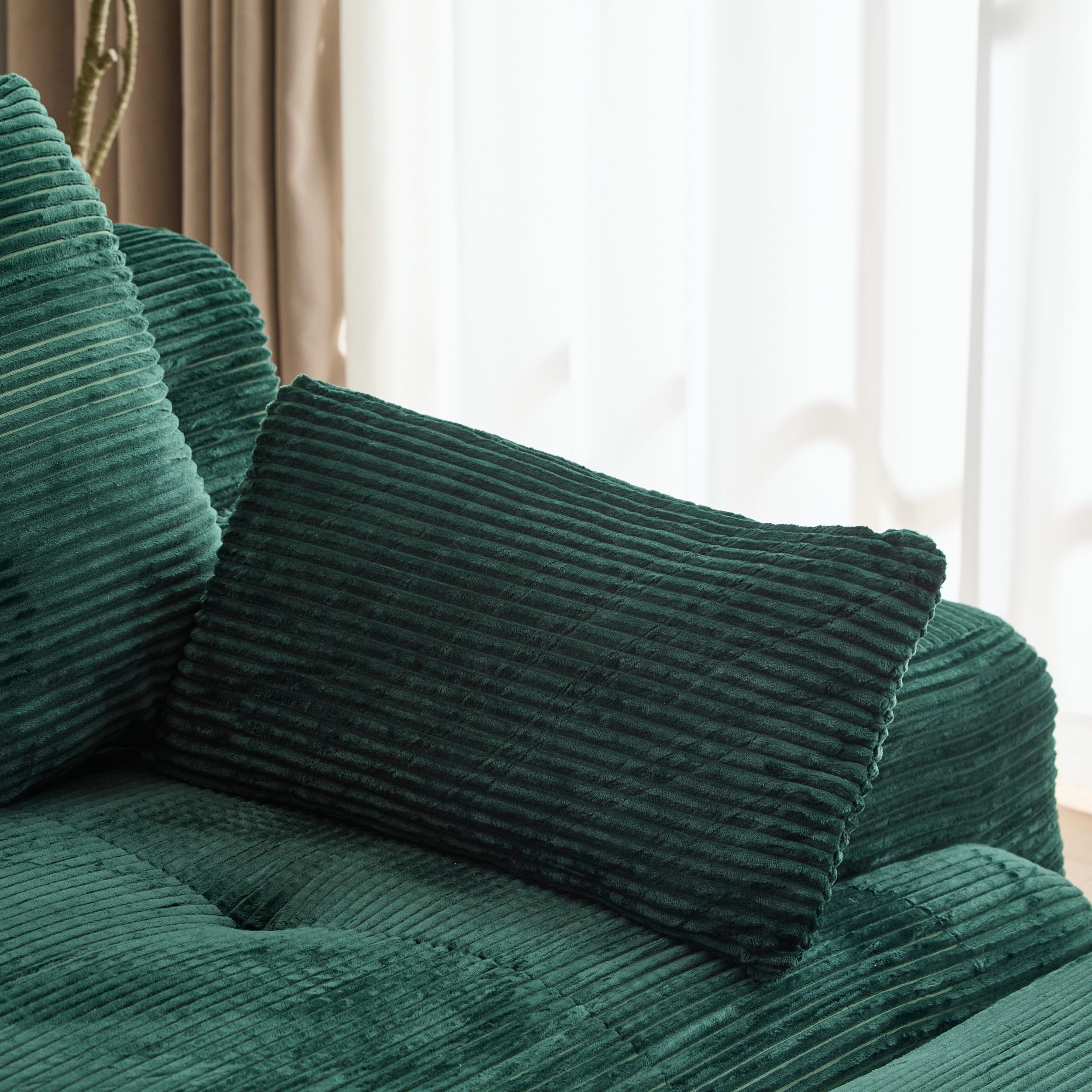 Leawin Sofa 2-Sitzer Sofa für Wohnzimmer, modulare Gestaltung & Komfort, Hochwertiger Cordstoff für weichen, langlebigen Komfort