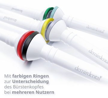 demirdental Aufsteckbürsten passend für Philips Sonicare Ersatzbürsten, Sensitive, Weiß, HX6054/HX6058