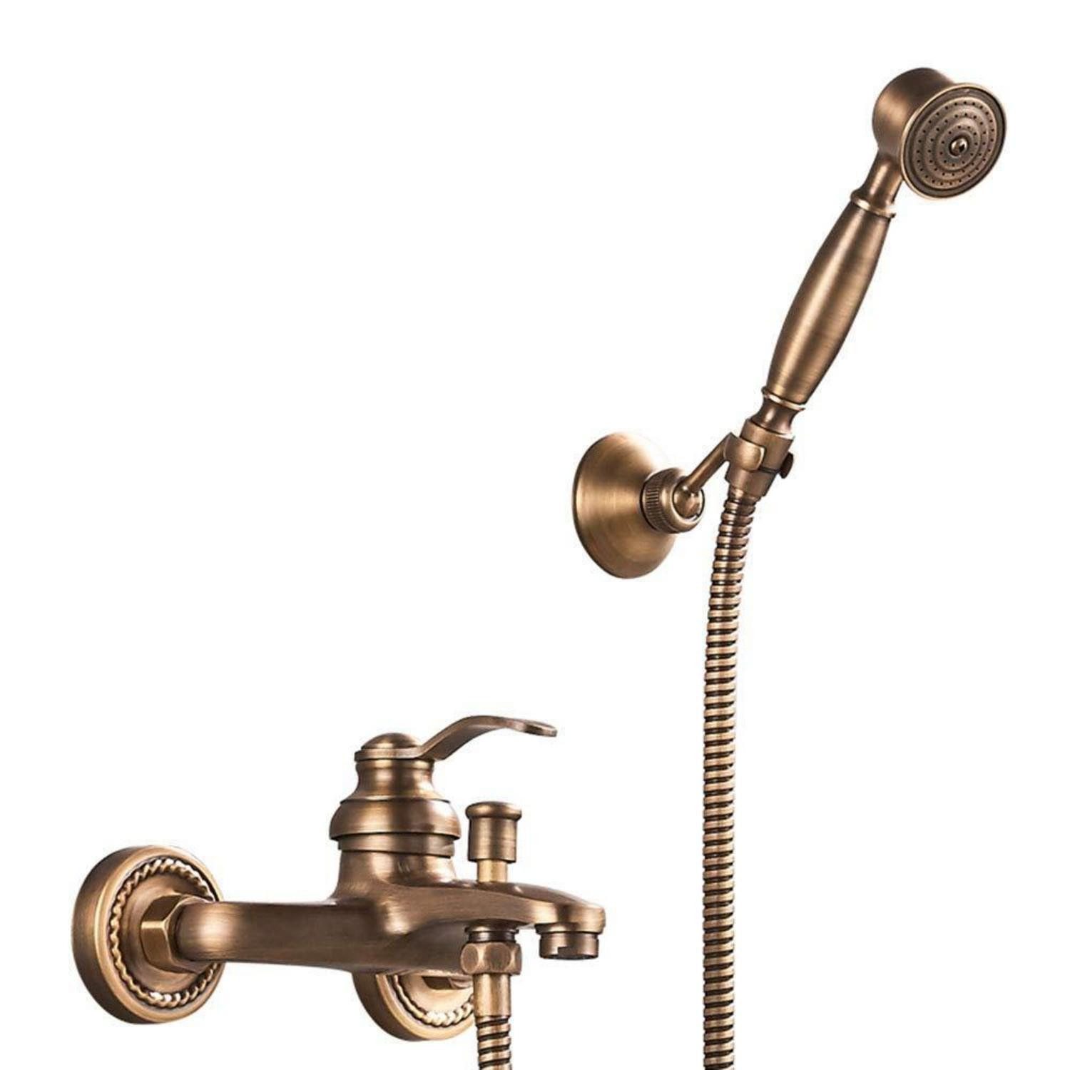 LuxusKollektion Wannenarmatur Badewannenarmatur Retro Bronze (1-St)