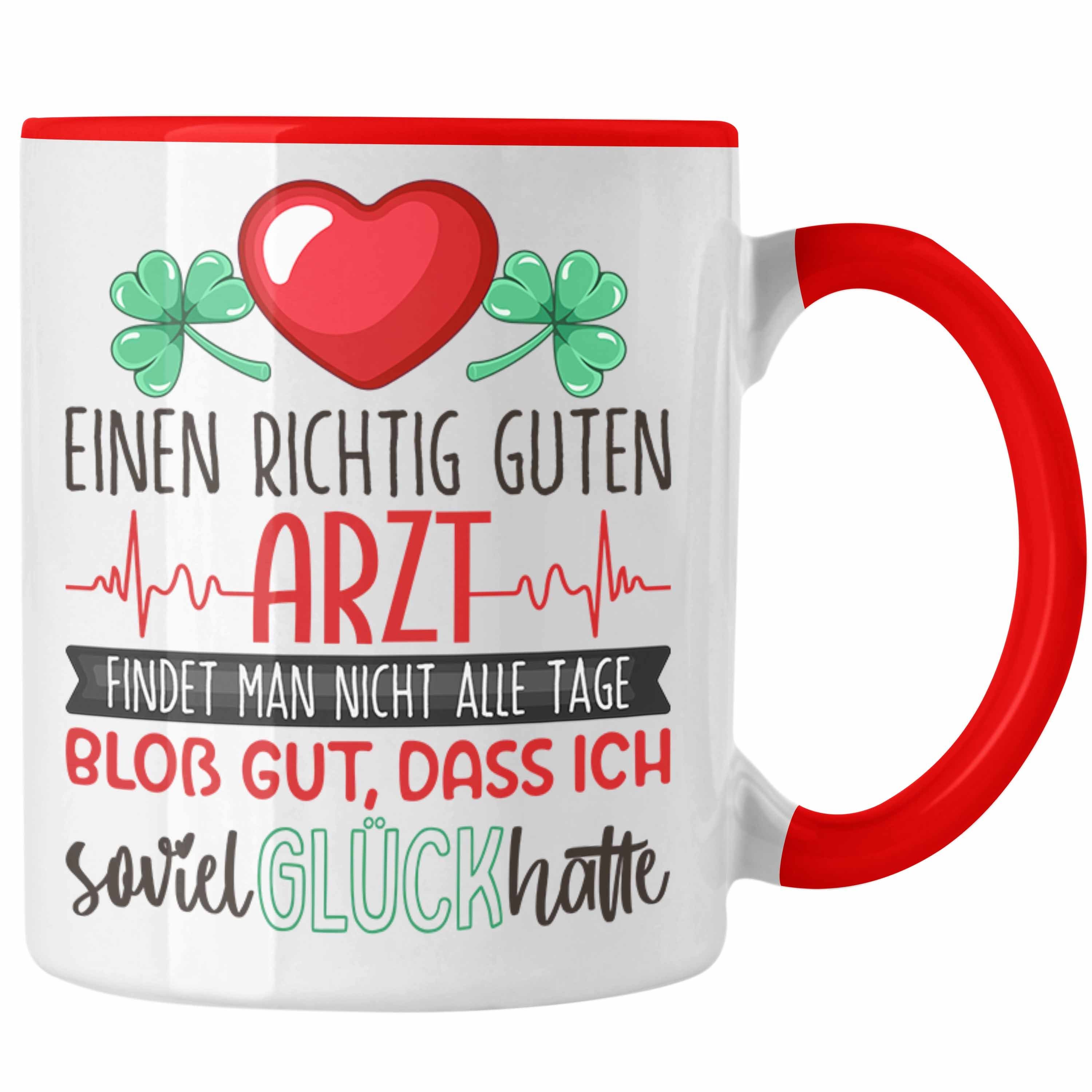 Trendation Tasse Arzt Welt Bester Dankeschön Arzt Rot Hausar Geschenk Tasse Der Dankeschön