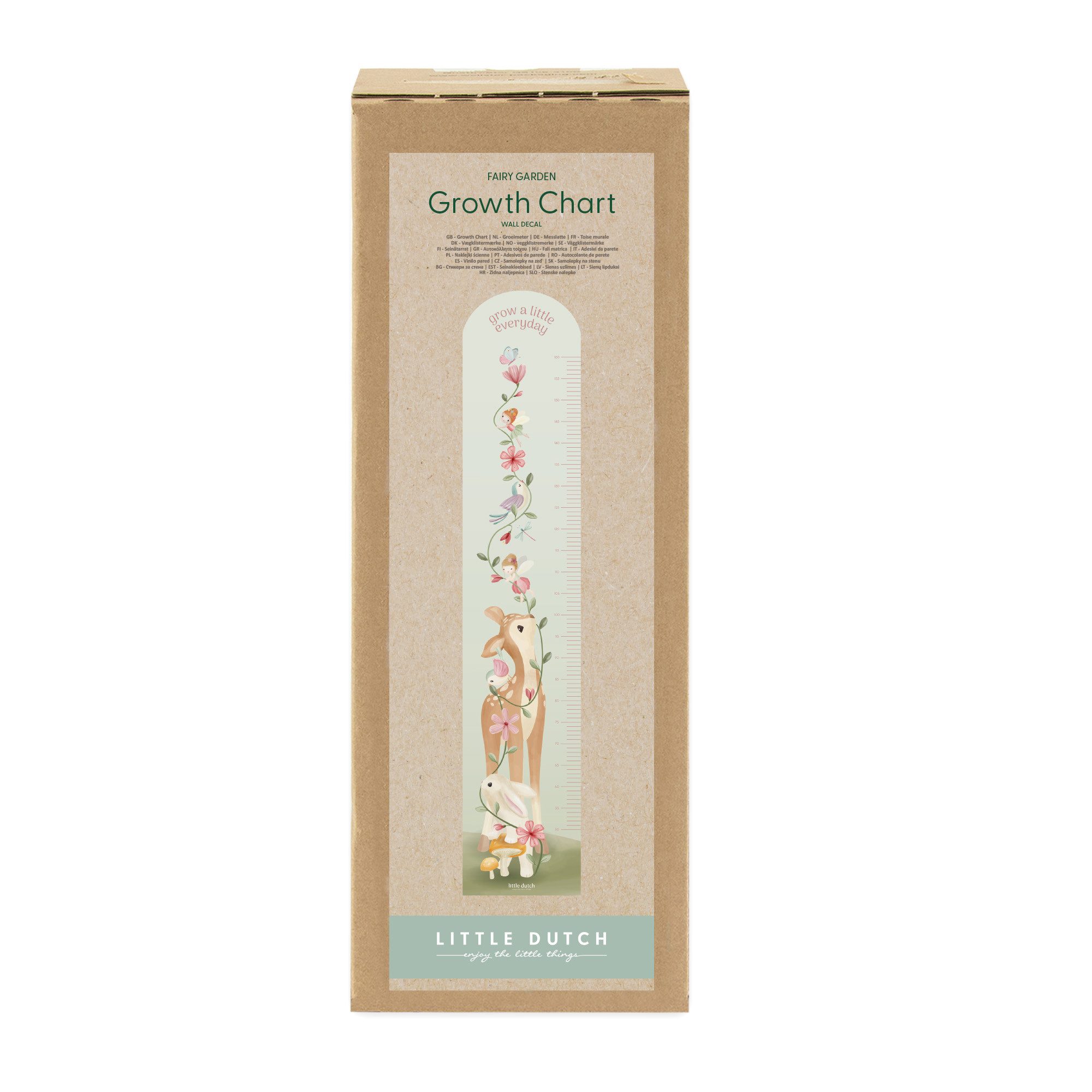 LITTLE DUTCH Wandtattoo Wachstumstabelle Fairy Garden (142x28cm) (1 St)