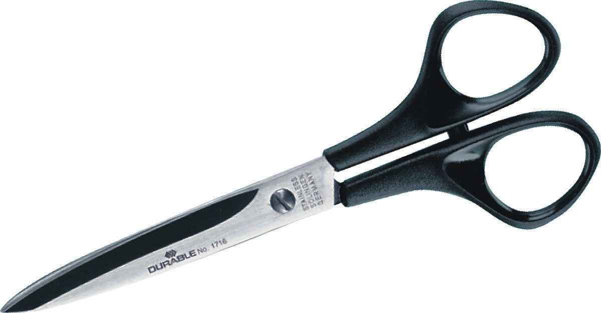 DURABLE Papierscheren Universalschere Supercut spitz 6 Zoll Länge 150mm