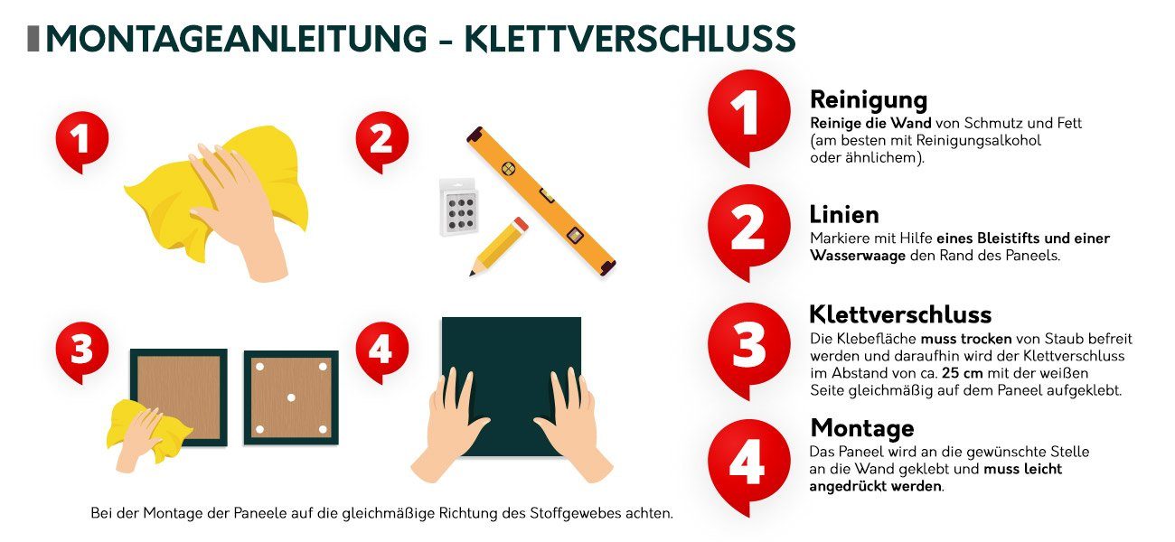 MIRJAN24 Wandpaneel Pag 30x30, Gepolstert Wandpaneel mit 3D-Effekt, Wanddekoration, Wandpolsterung