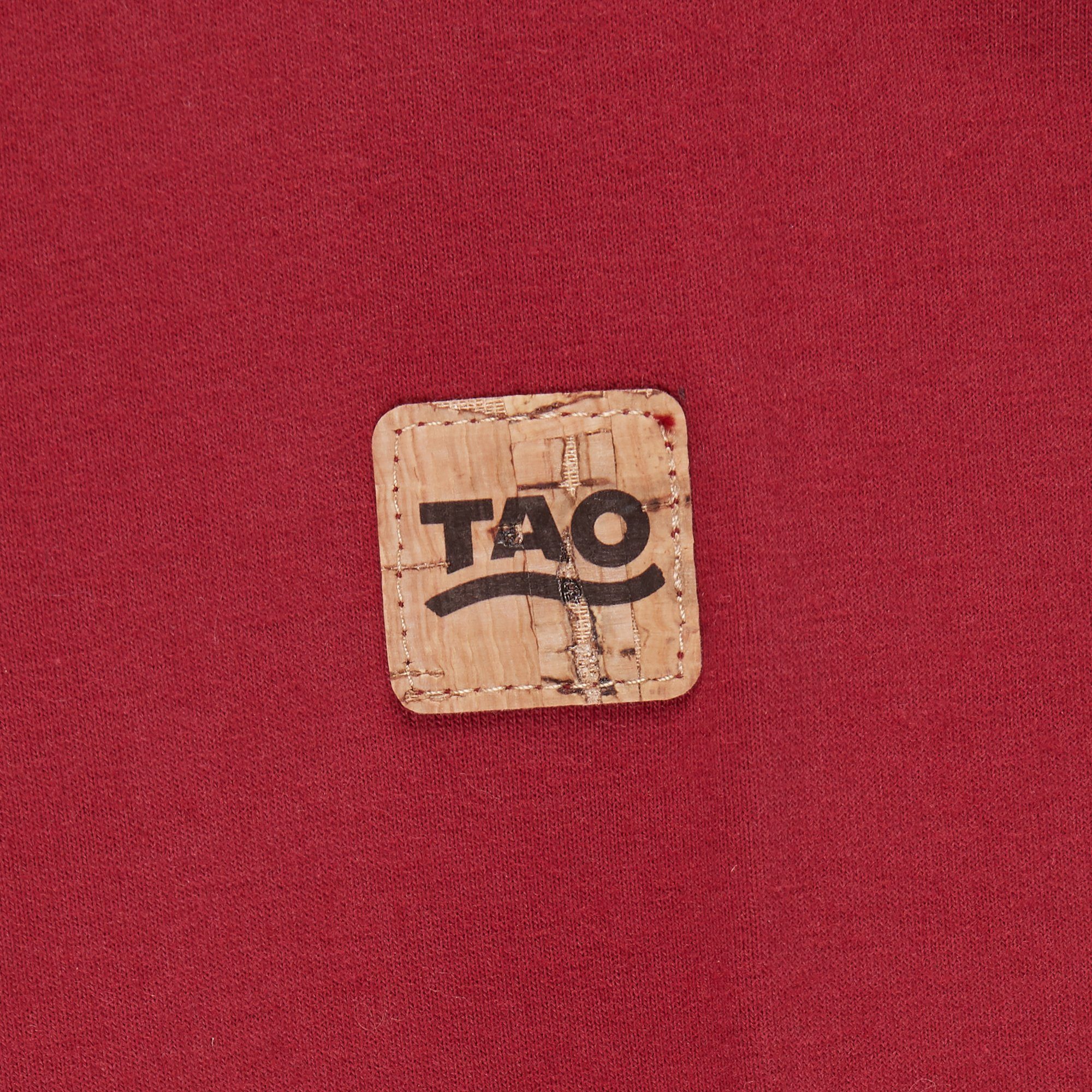 TAO Sweater red dark Freizeitlongsleeve (1-tlg) ECKY