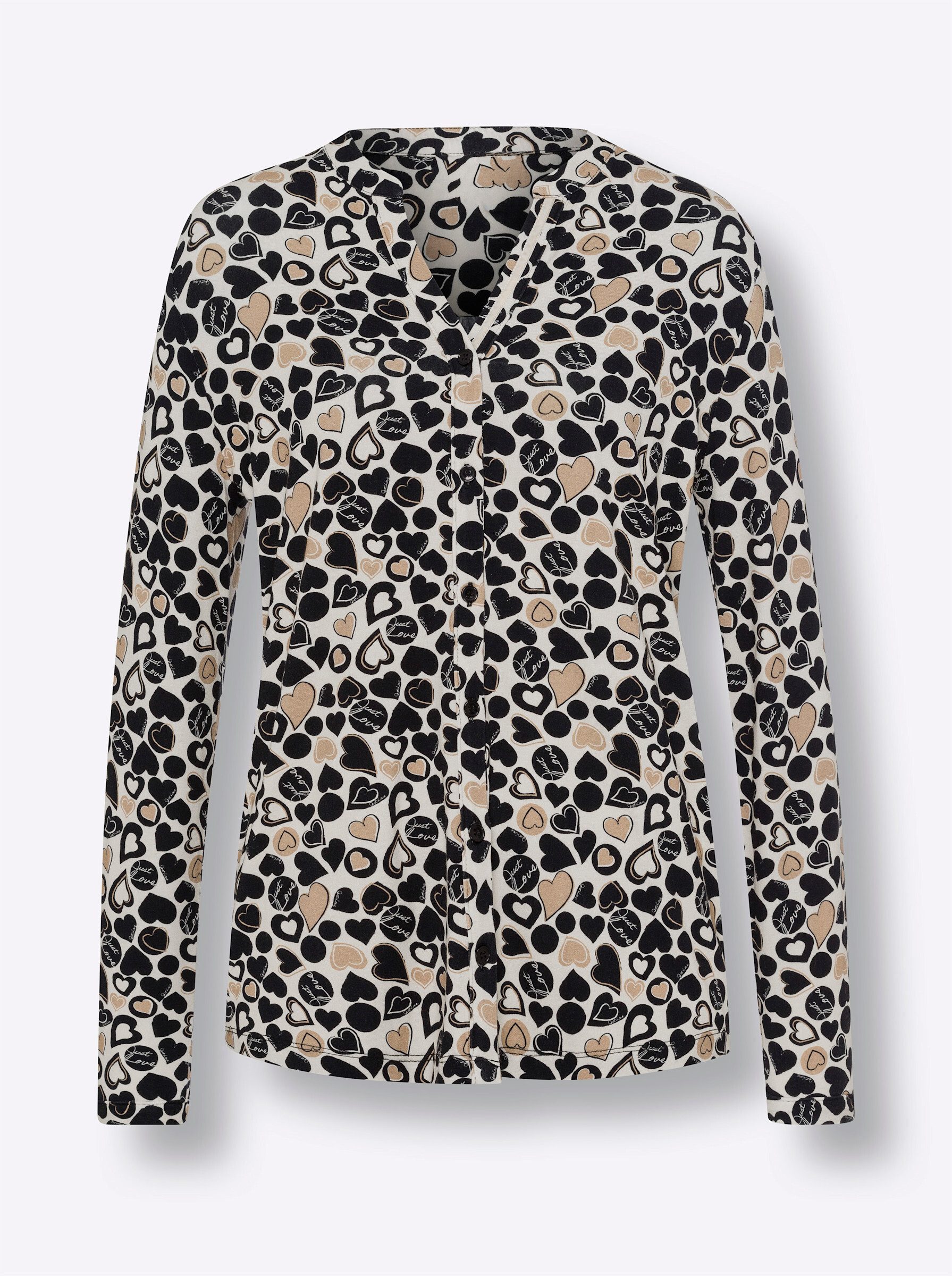 heine Klassische Bluse Jersey-Bluse Langarm