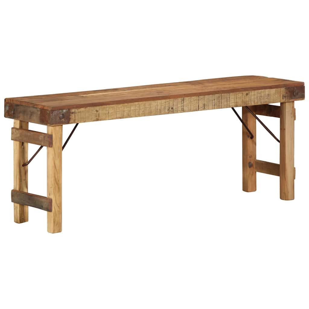 vidaXL Sitzbank Bank Natur 110 x 35 x 46 cm Wiederverwertetes altes Holz (1-St)