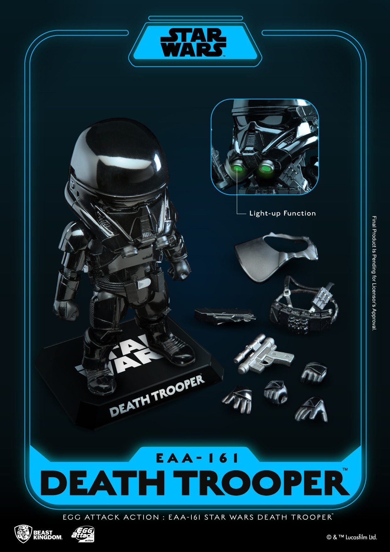 Beast Kingdom Toys Actionfigur STAR WARS EAA-161 DEATH TROOPER ACTIONFIGUR