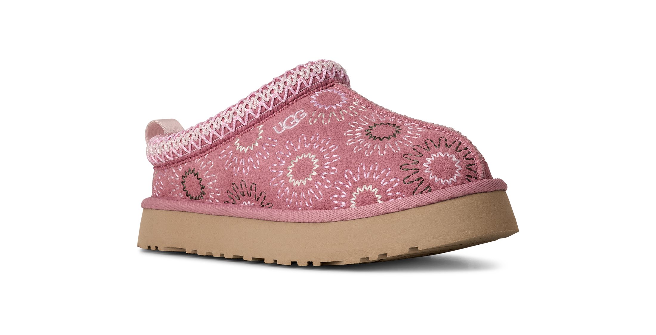 UGG TAZZ SUN STITCH Clog Schlupfschuh, Mule mit trendiger Stickerei
