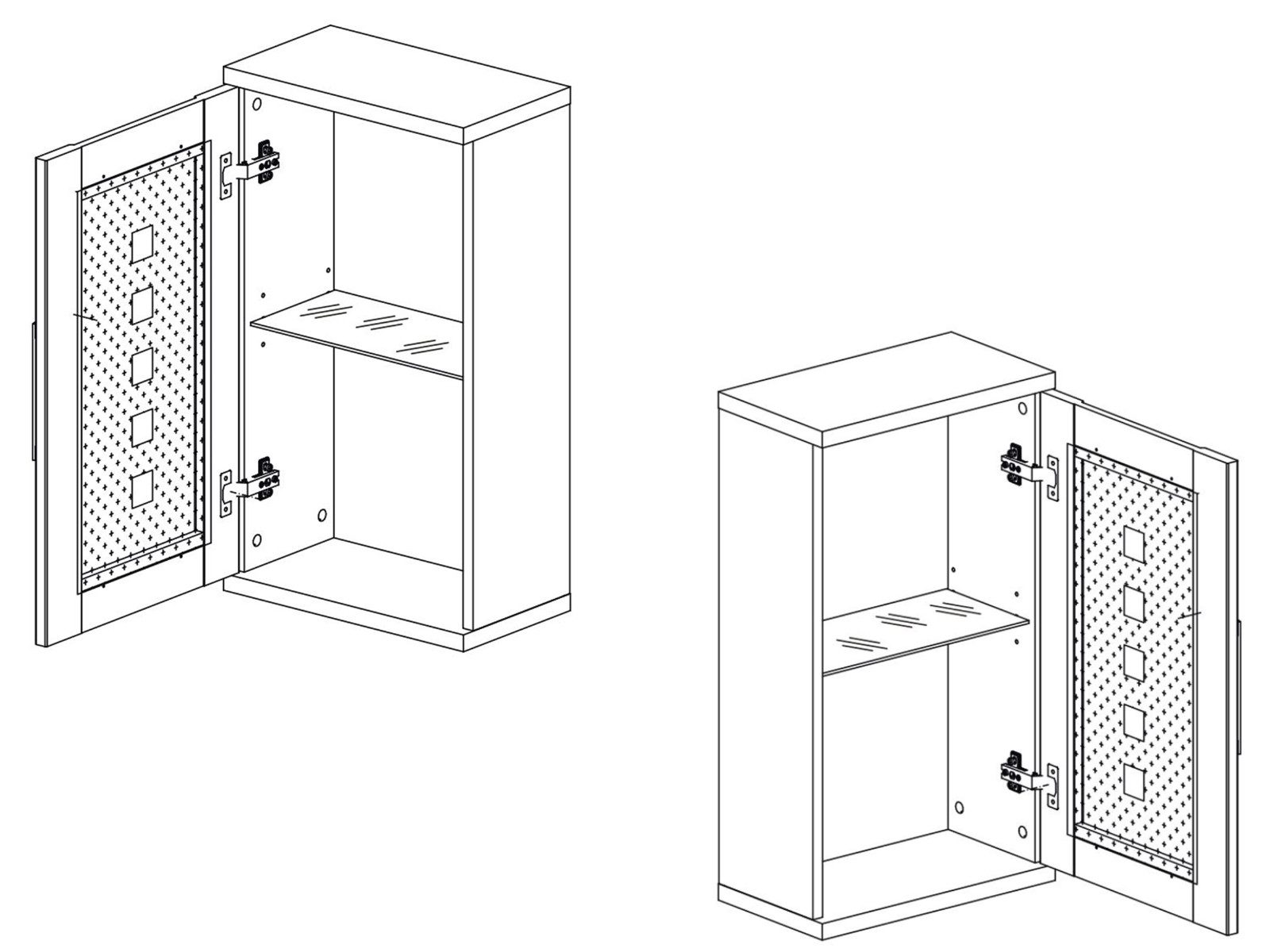 BEGA BBK Hängeschrank 38 x 68 x 21 cm (B/H/T) günstig online kaufen