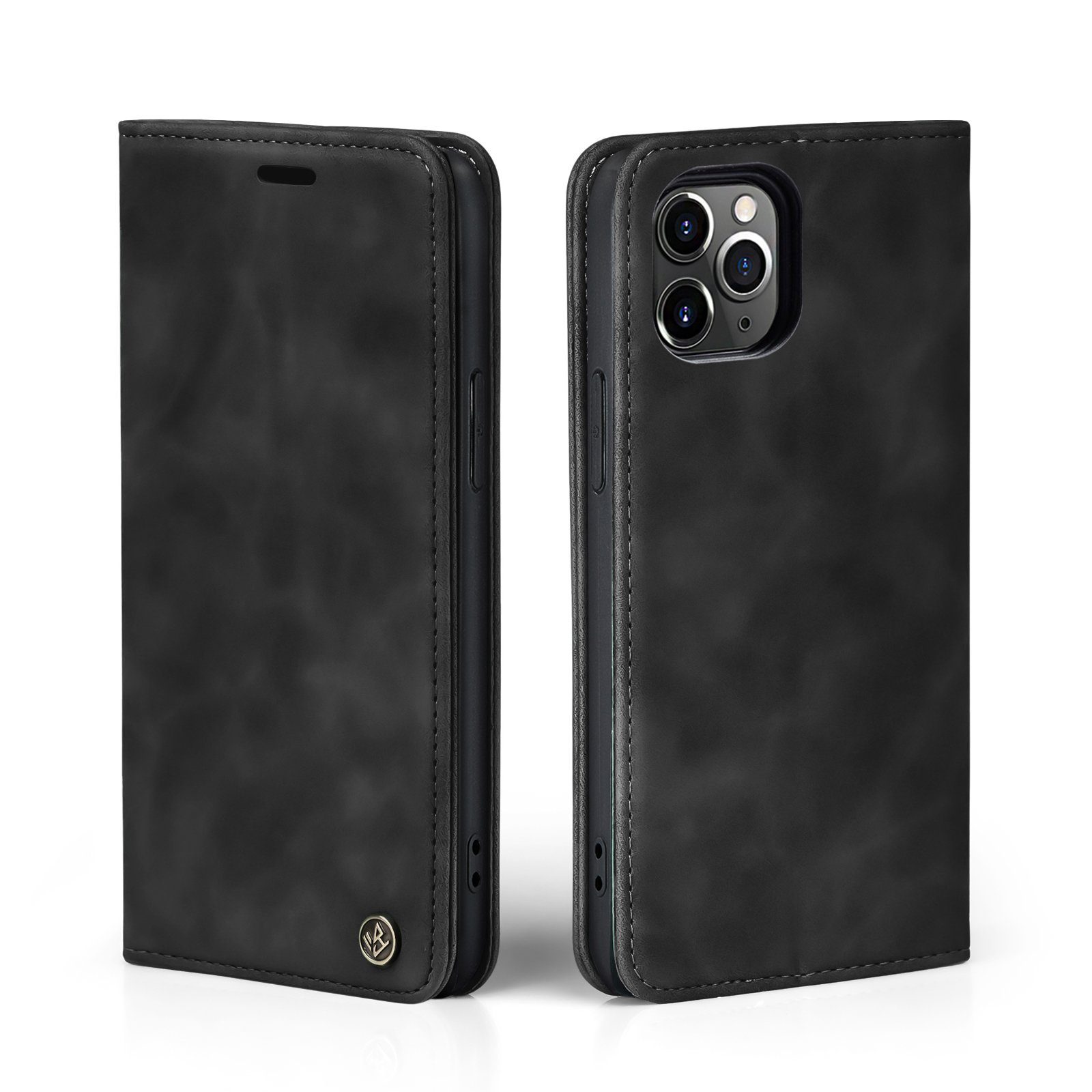 Tec-Expert Handyhülle Tasche Hülle für Apple iPhone 11 Pro Max 6.5 Zoll, 6.5, Cover Klapphülle Case mit Kartenfach Fliphülle aufstellbar