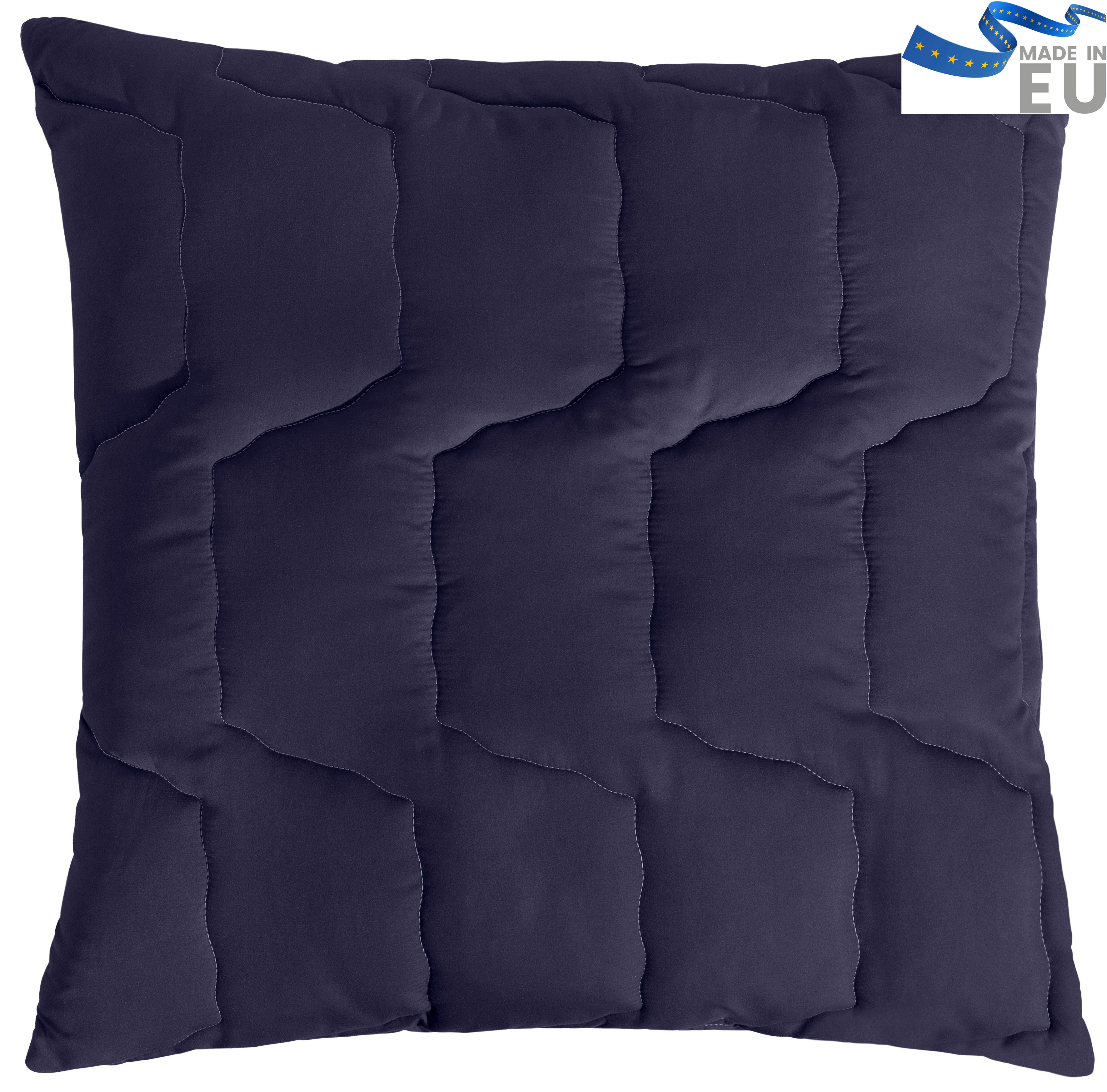 OTTO home Microfaserkissen Microlux Kopfkissen 40x80 cm, 80x80 cm, Füllung: 3D-Faserbällchen, Bezug: Microfaser-Feinbatist samtweich, Seitenschläfer, Rückenschläfer, Kissen, in den Farben: weiß, blau, rosa & grün