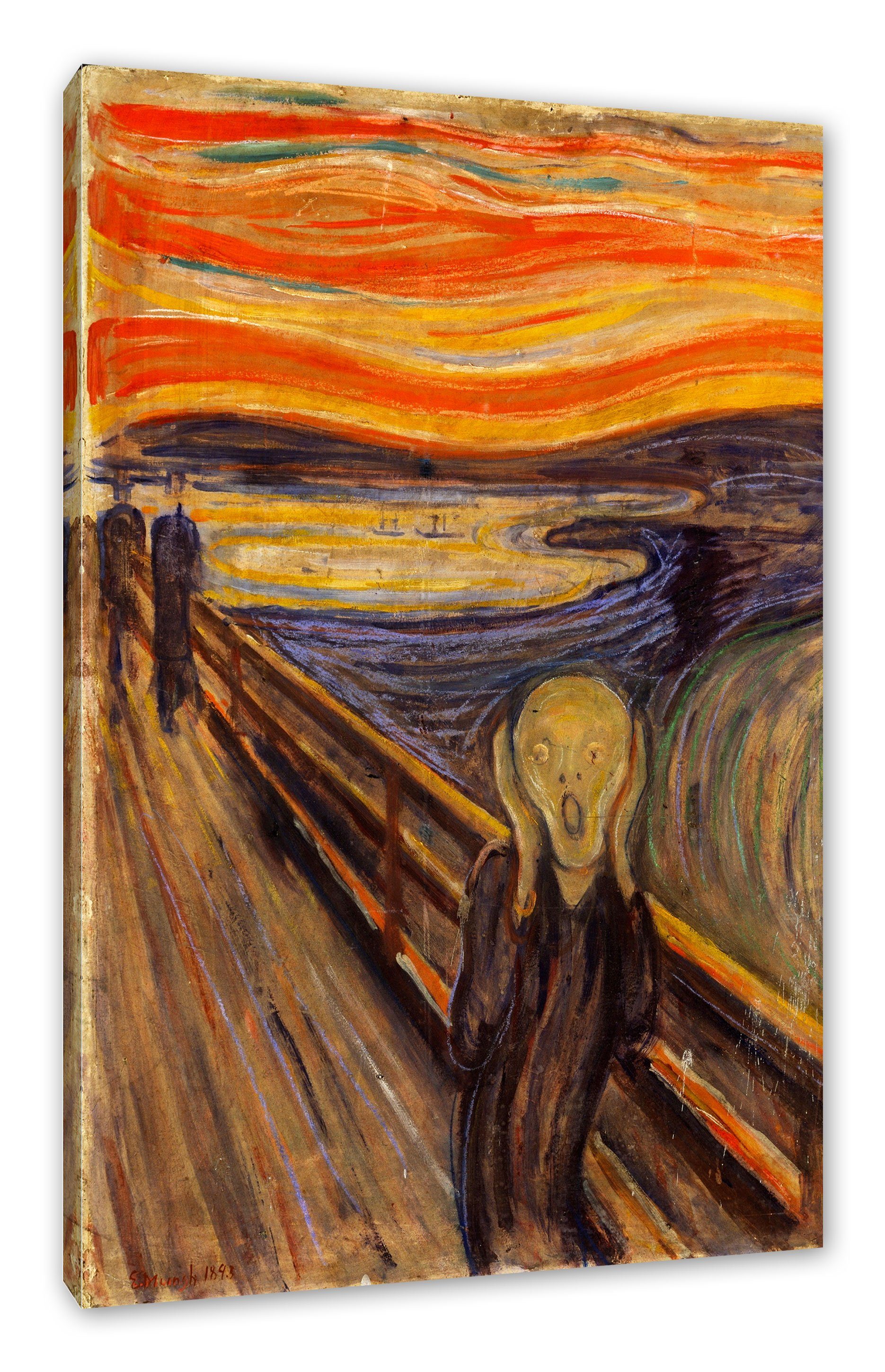 Leinwandbild Edvard Munch - Der Schrei I