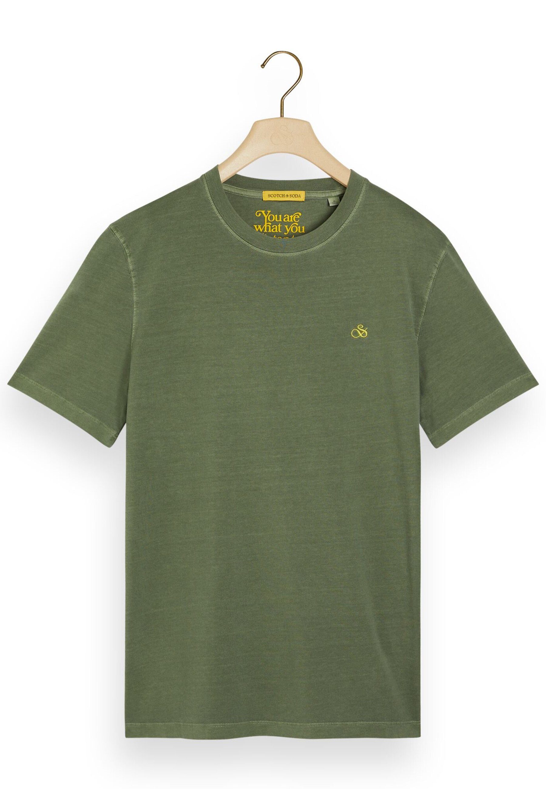 (1-tlg) & Kurzarmshirt T-Shirt Rundhalsausschnitt und Logo Shirt mit Scotch Soda