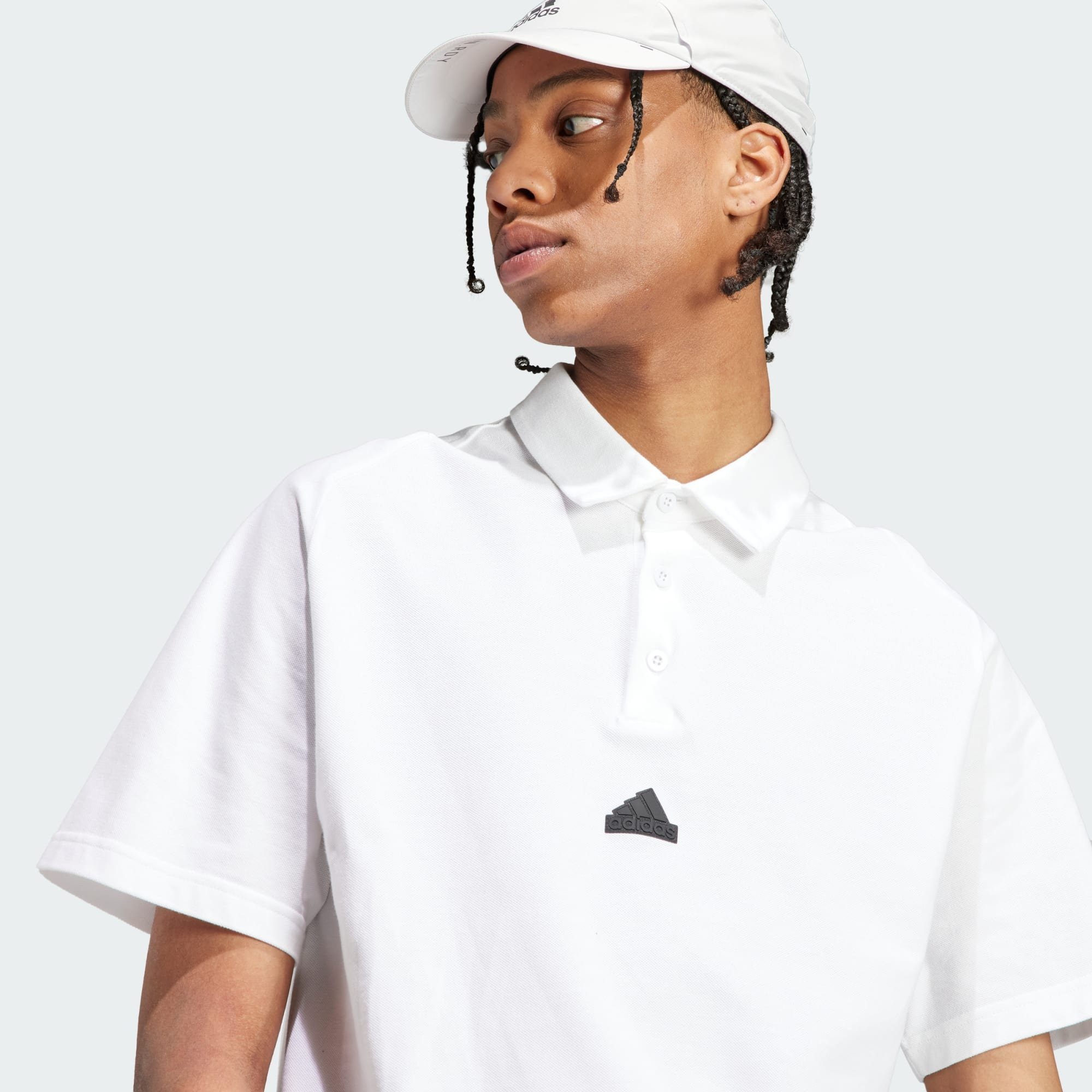 ADIDAS White PREMIUM Sportswear Z.N.E. POLOSHIRT adidas T-Shirt