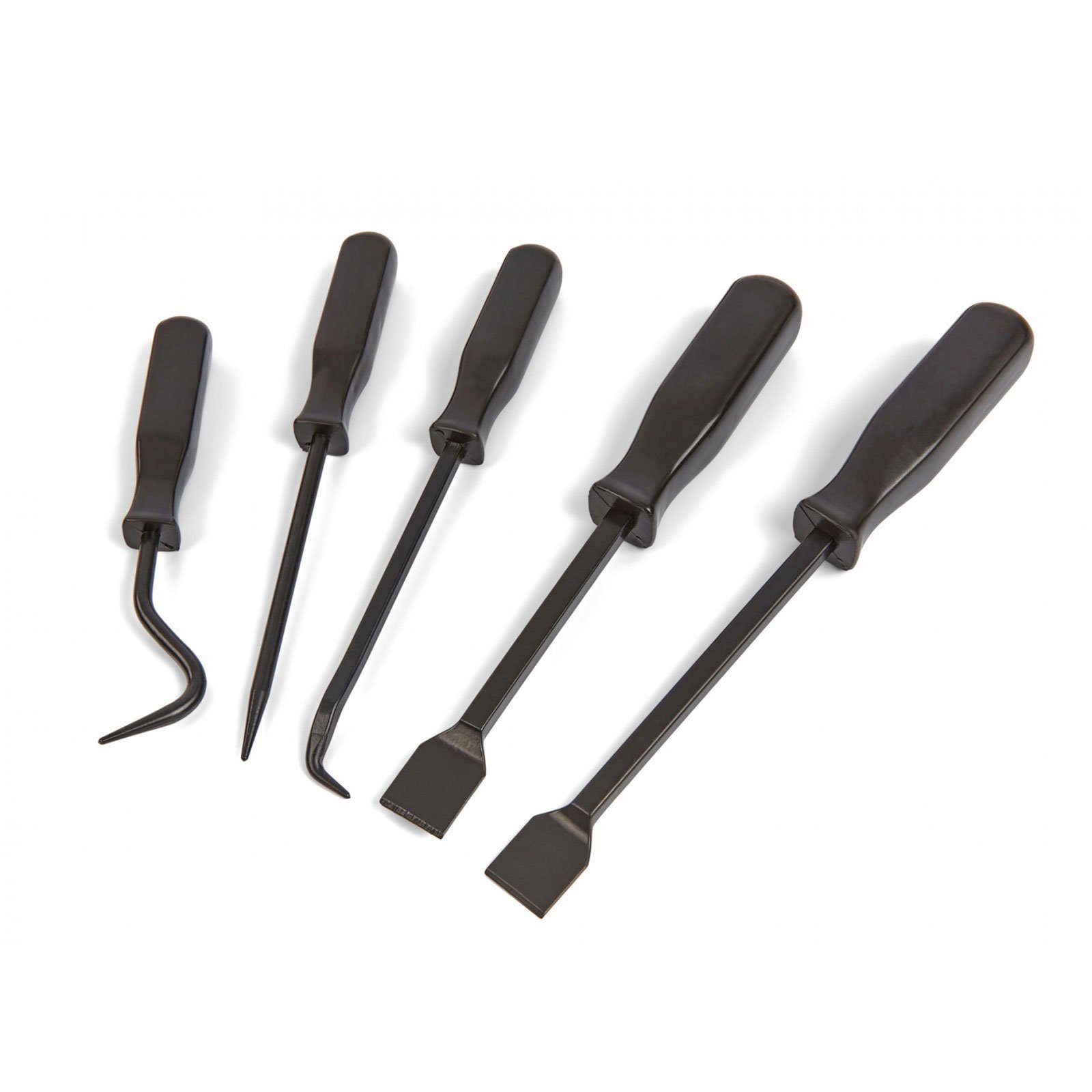 Weber GmbH Dichtungsschaber Dichtungsschaber Set 5-teilig – Profi Werkzeug für Werkstatt, Haushalt 4-kant-Griffe, schwarz, oxidiert und gehärtet