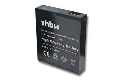 vhbw kompatibel mit Rollei Actioncam 230, 410, 240, 400 Kamera-Akku Li-Ion 1000 mAh (3,7 V)