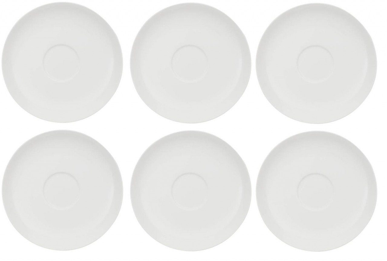 Boch Weiß & Home Porzellan Villeroy Elements, Untertasse D:18cm