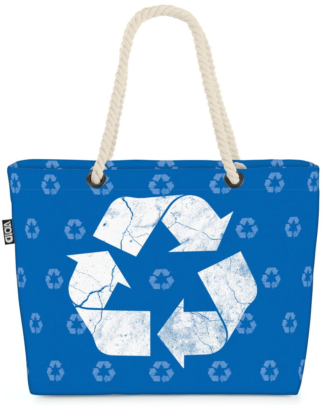 Shopper Strandtasche Beach (1-tlg), VOID Bag Umweltschutz Recycling blau Wieder-verwendbar